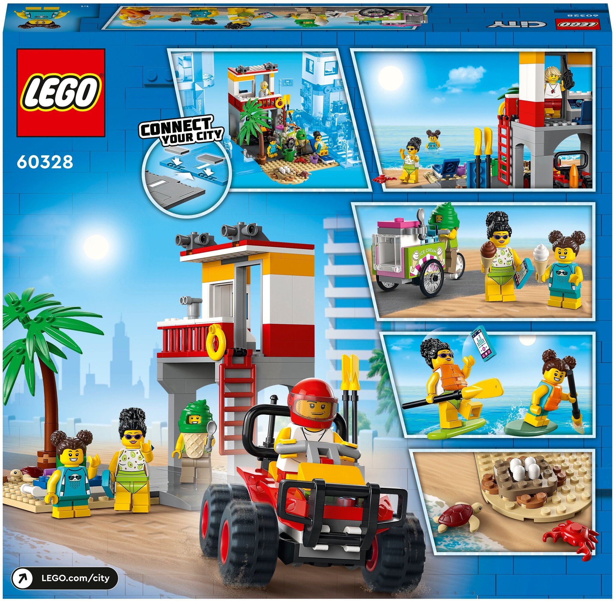 Конструктор LEGO City Community 60328 Пост спасателей на пляже — фото 3