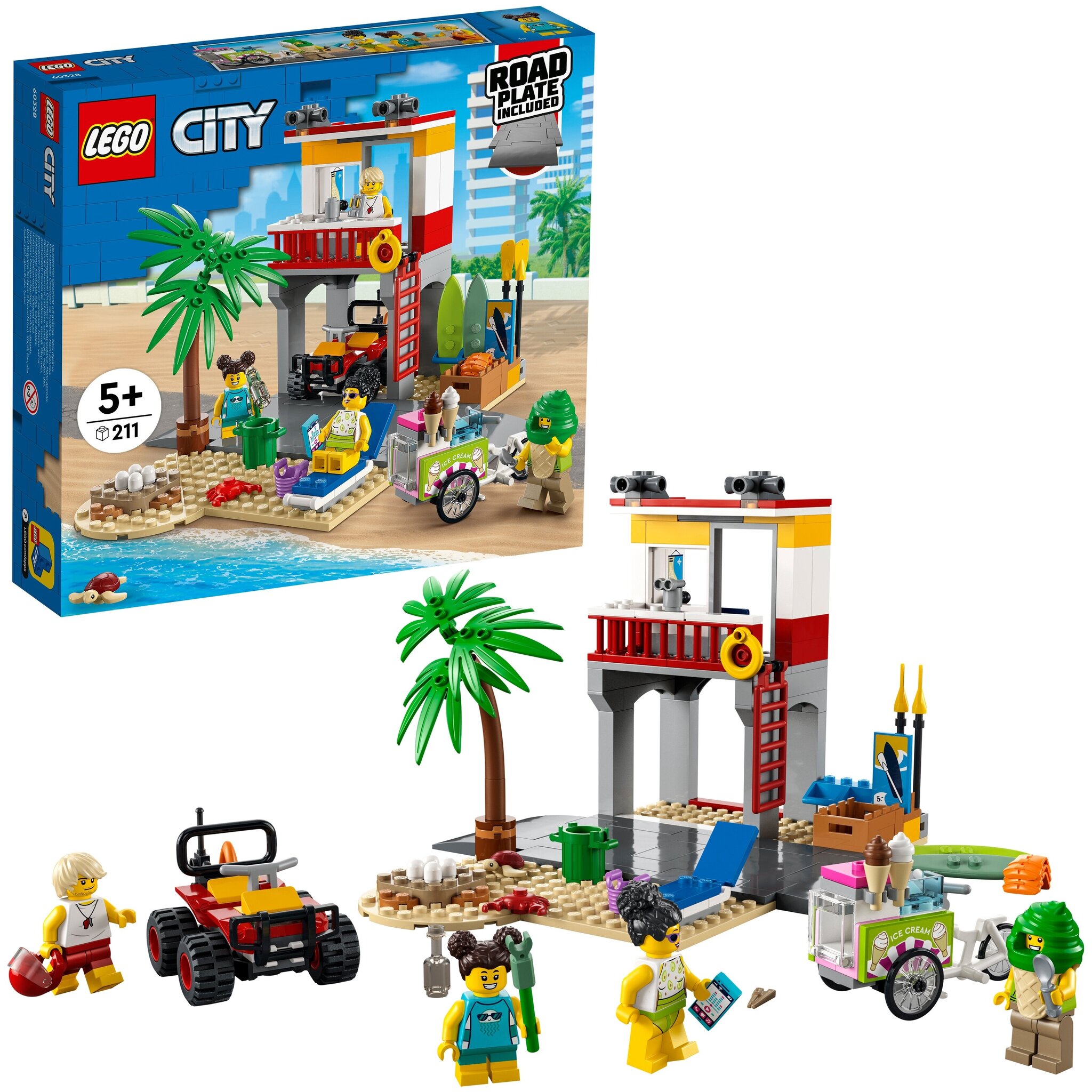 Конструктор LEGO City Community 60328 Пост спасателей на пляже — фото 2