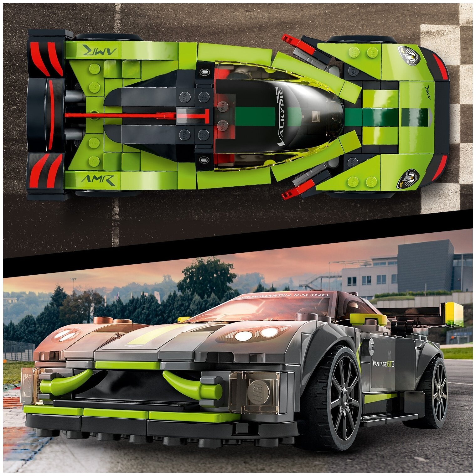 Конструктор LEGO Speed Champions 76910 Aston Martin Valkyrie AMR Pro и Aston Martin Vantage GT3 — фото 10