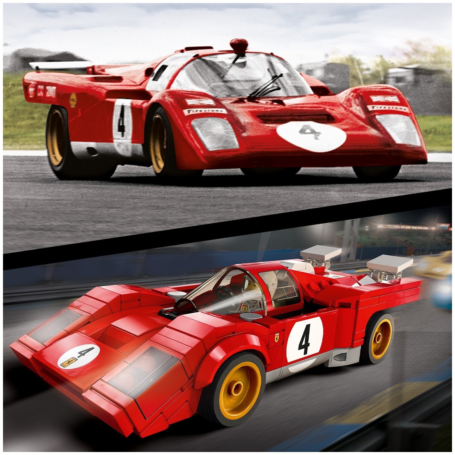 Конструктор LEGO Speed Champions 76906 1970 Ferrari 512 M — фото 7