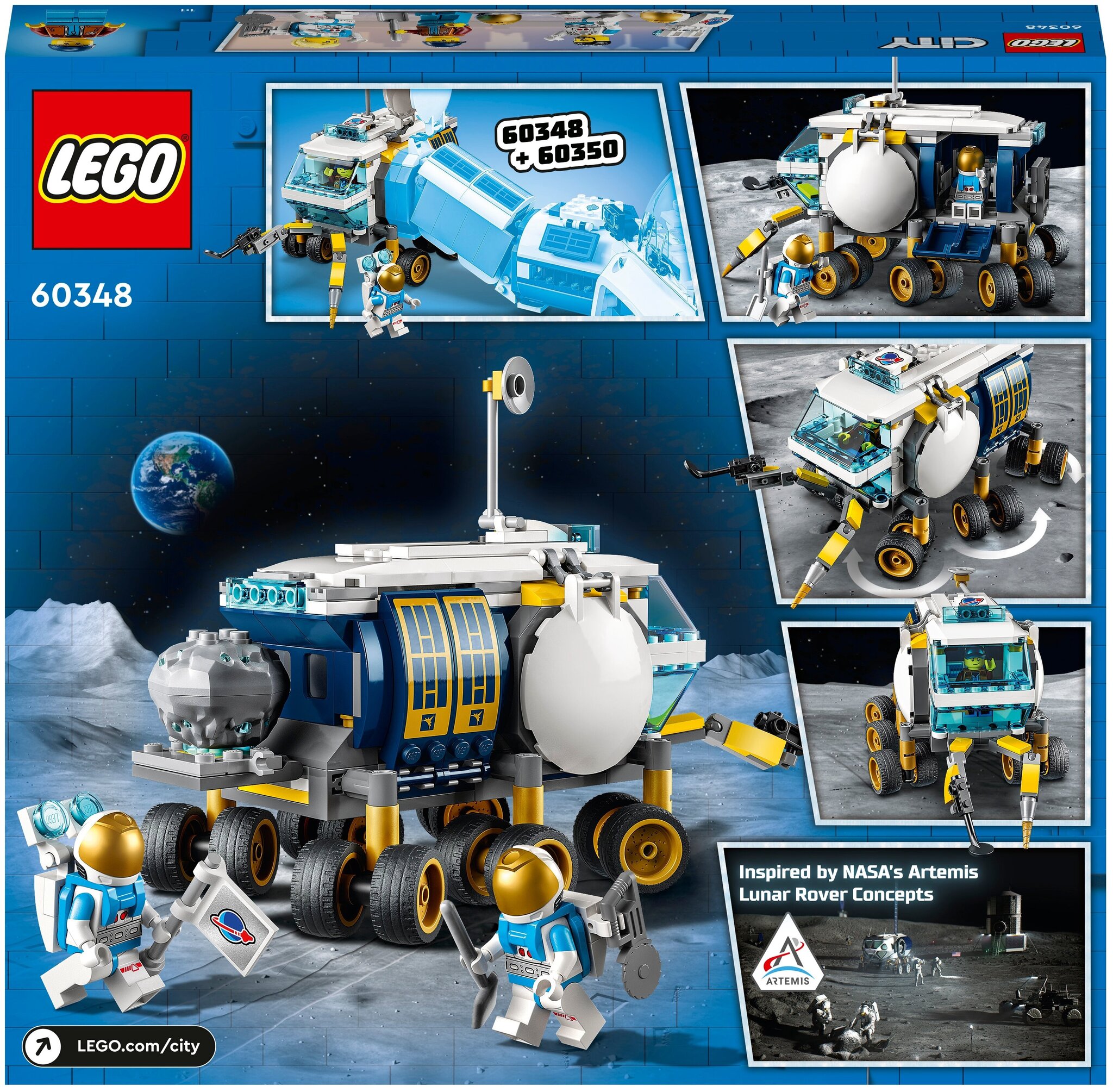 Конструктор LEGO City Space Port 60348 Луноход — фото 2
