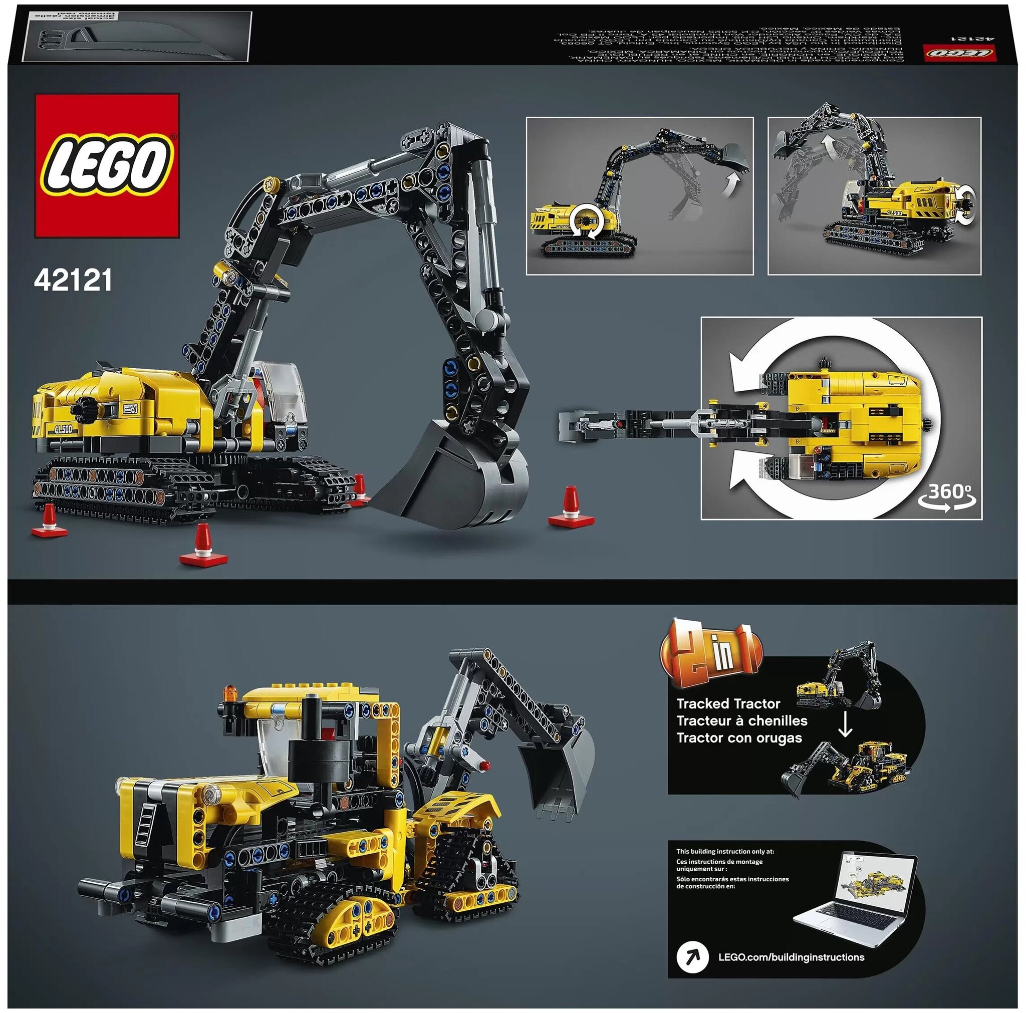Конструктор LEGO Technic 42121 Тяжелый экскаватор — фото 2