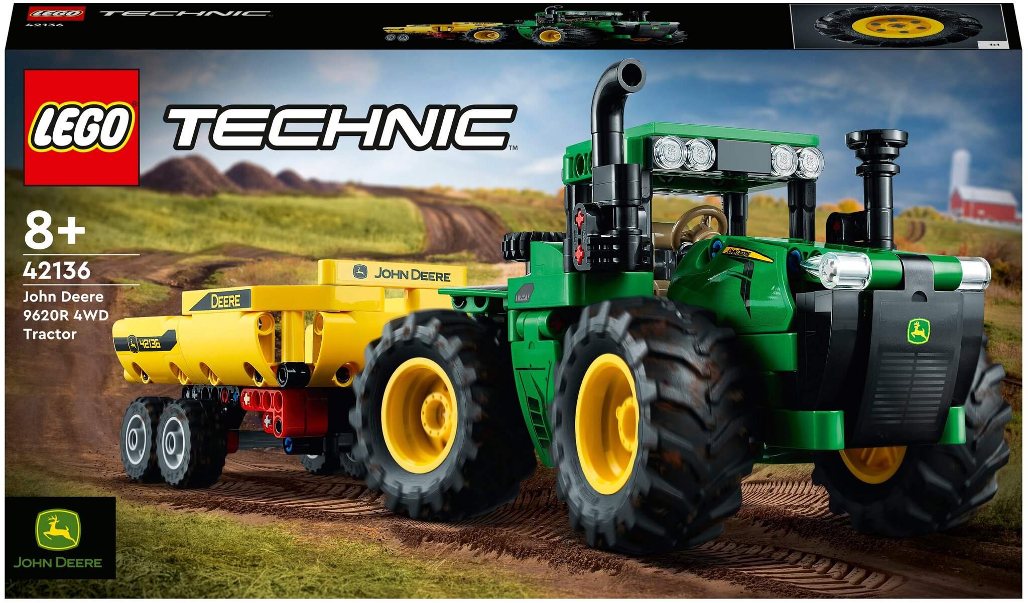 Конструктор LEGO Technic 42136 John Deere 9620R 4WD Tractor