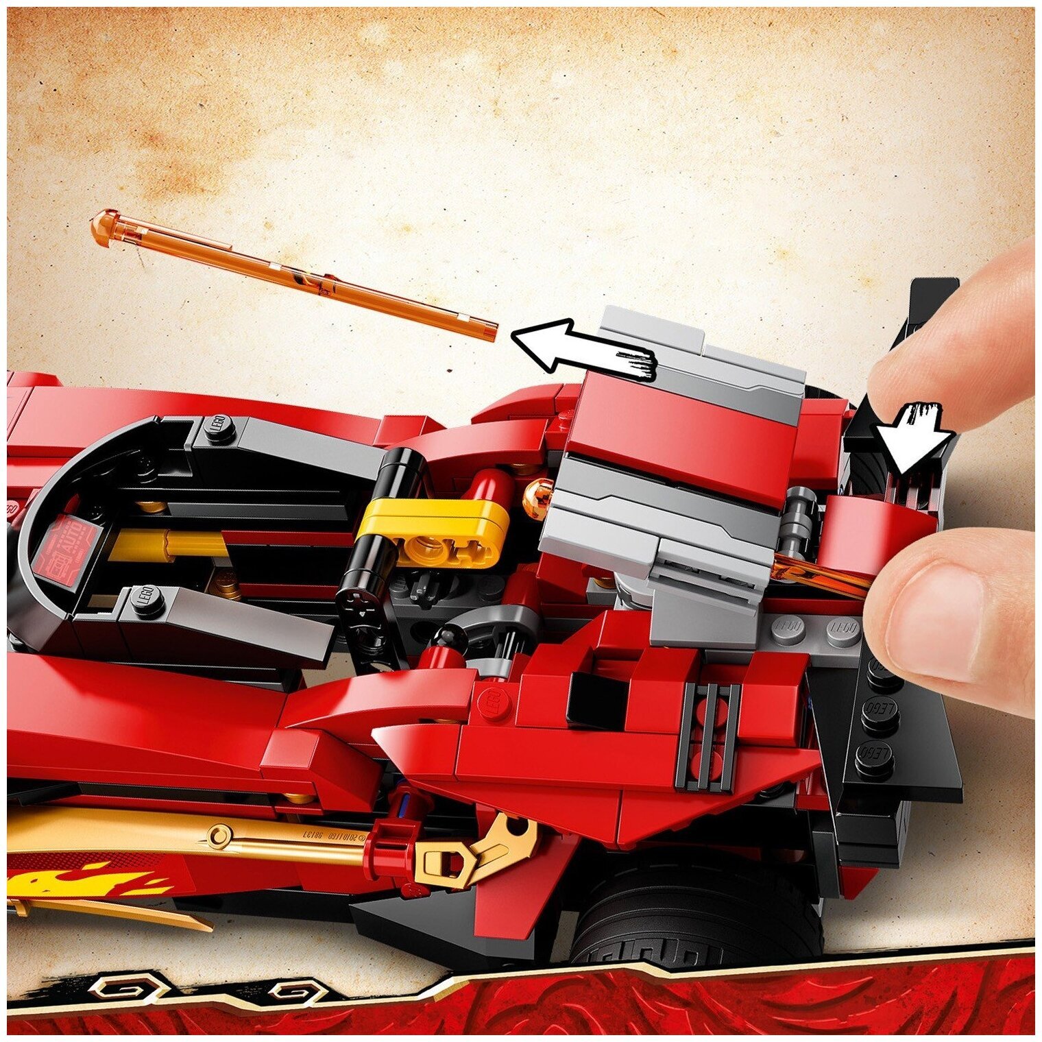 Конструктор LEGO NinjaGo 71737 Ниндзя-перехватчик Х-1 — фото 9