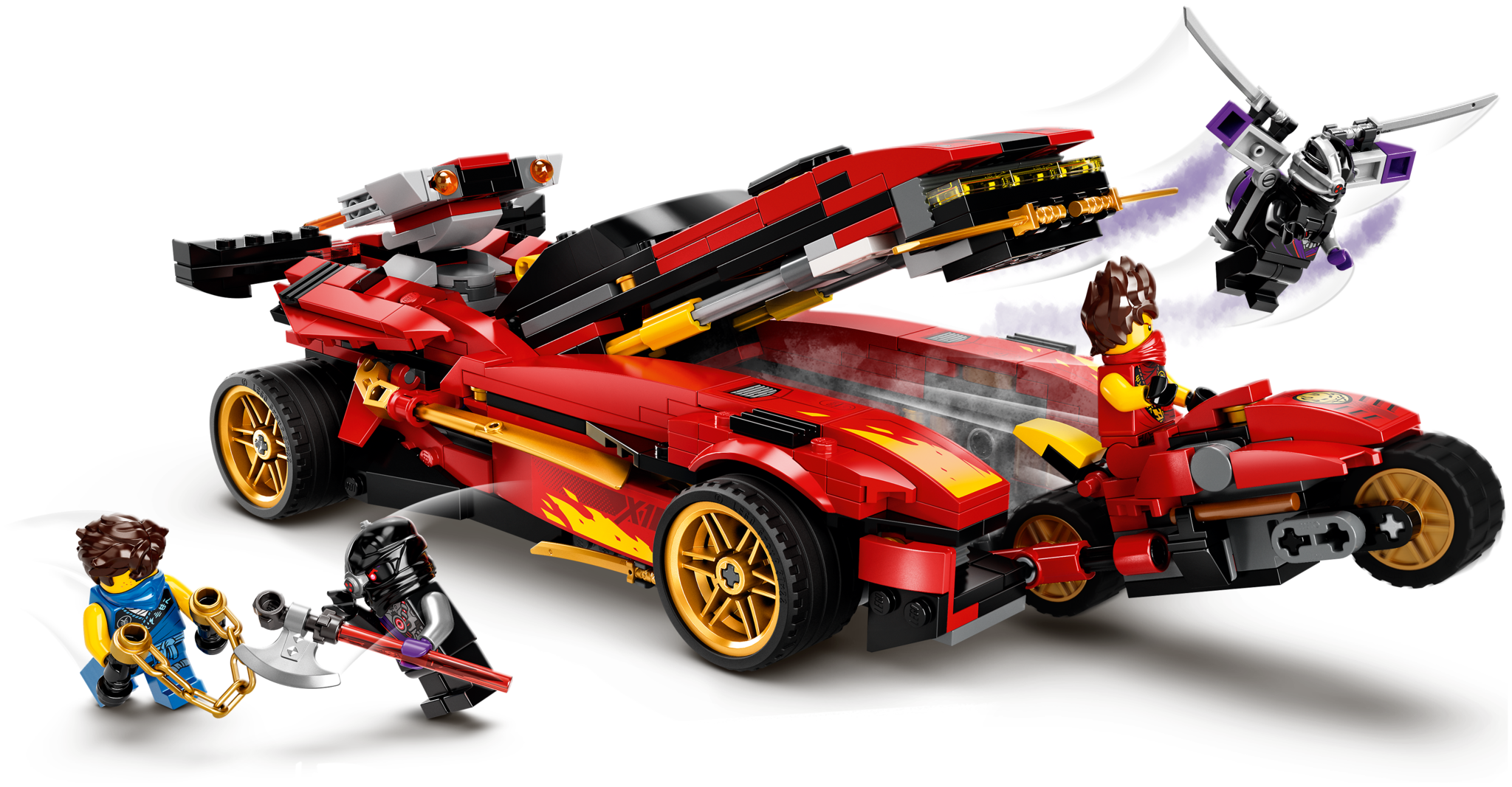 Конструктор LEGO NinjaGo 71737 Ниндзя-перехватчик Х-1 — фото 4