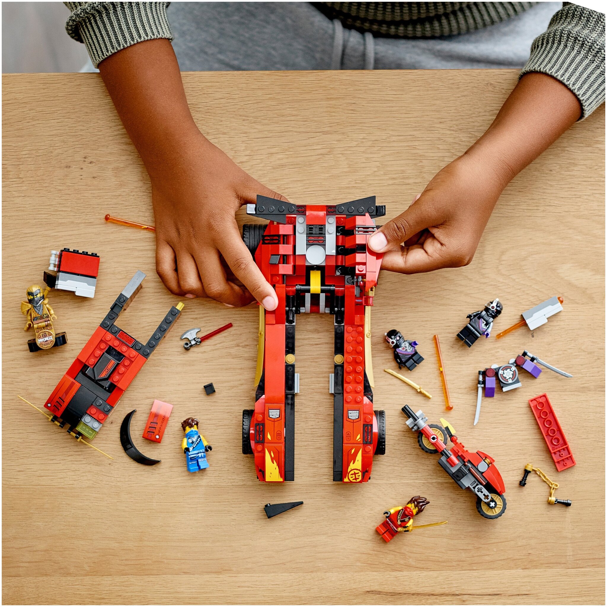 Конструктор LEGO NinjaGo 71737 Ниндзя-перехватчик Х-1 — фото 10