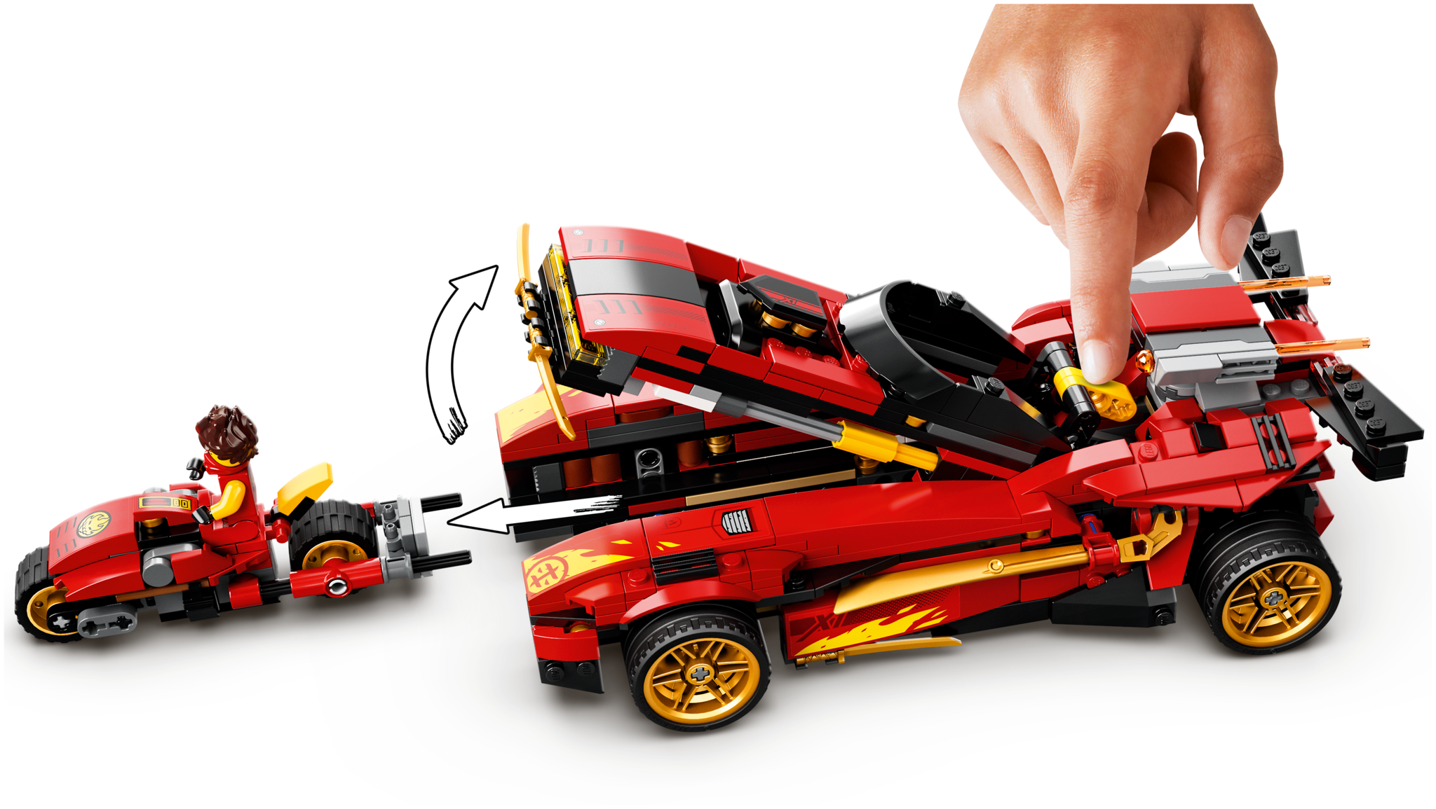 Конструктор LEGO NinjaGo 71737 Ниндзя-перехватчик Х-1 — фото 2