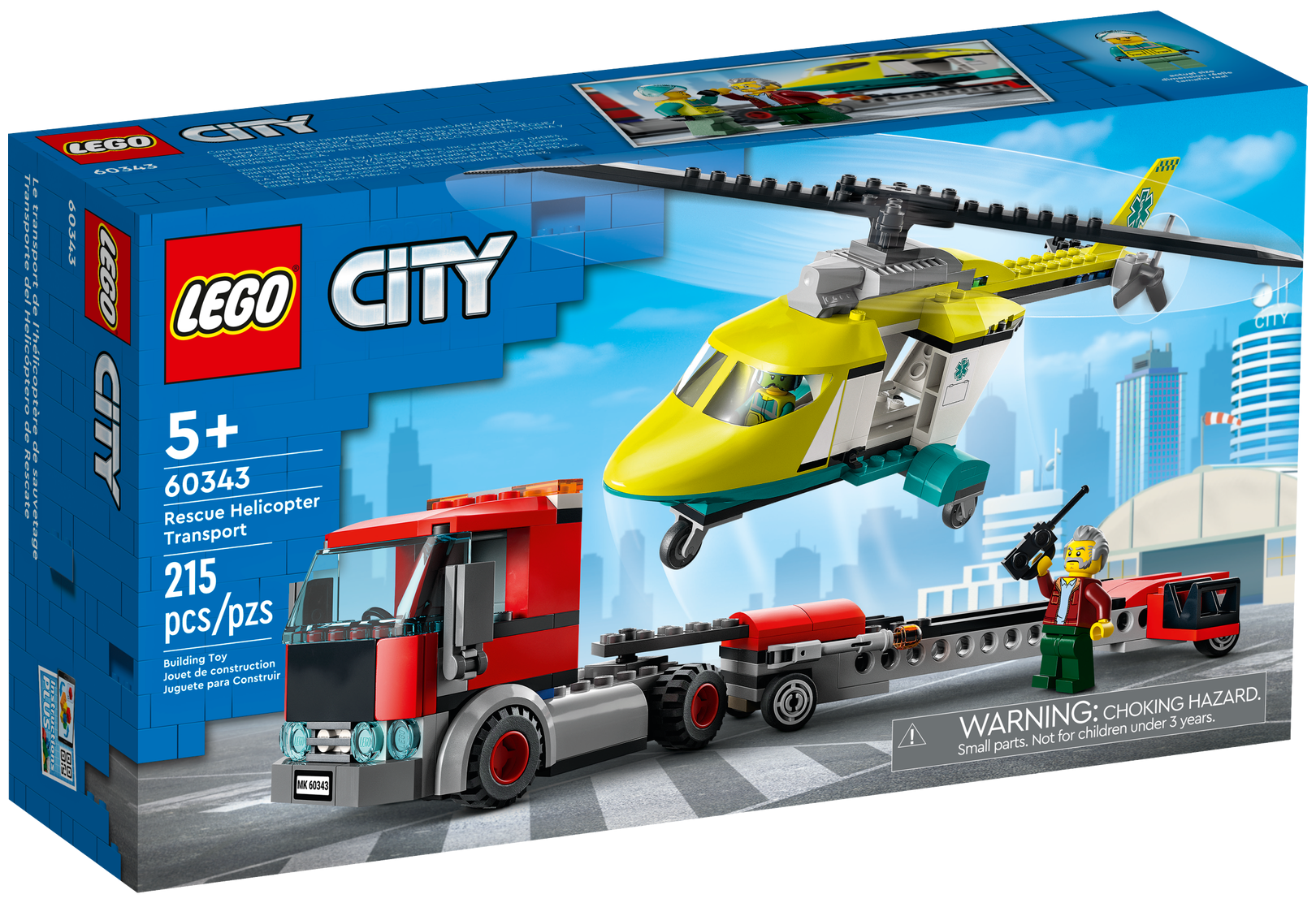 Конструктор LEGO City Great Vehicles 60343 Грузовик для спасательного вертолёта — фото 16