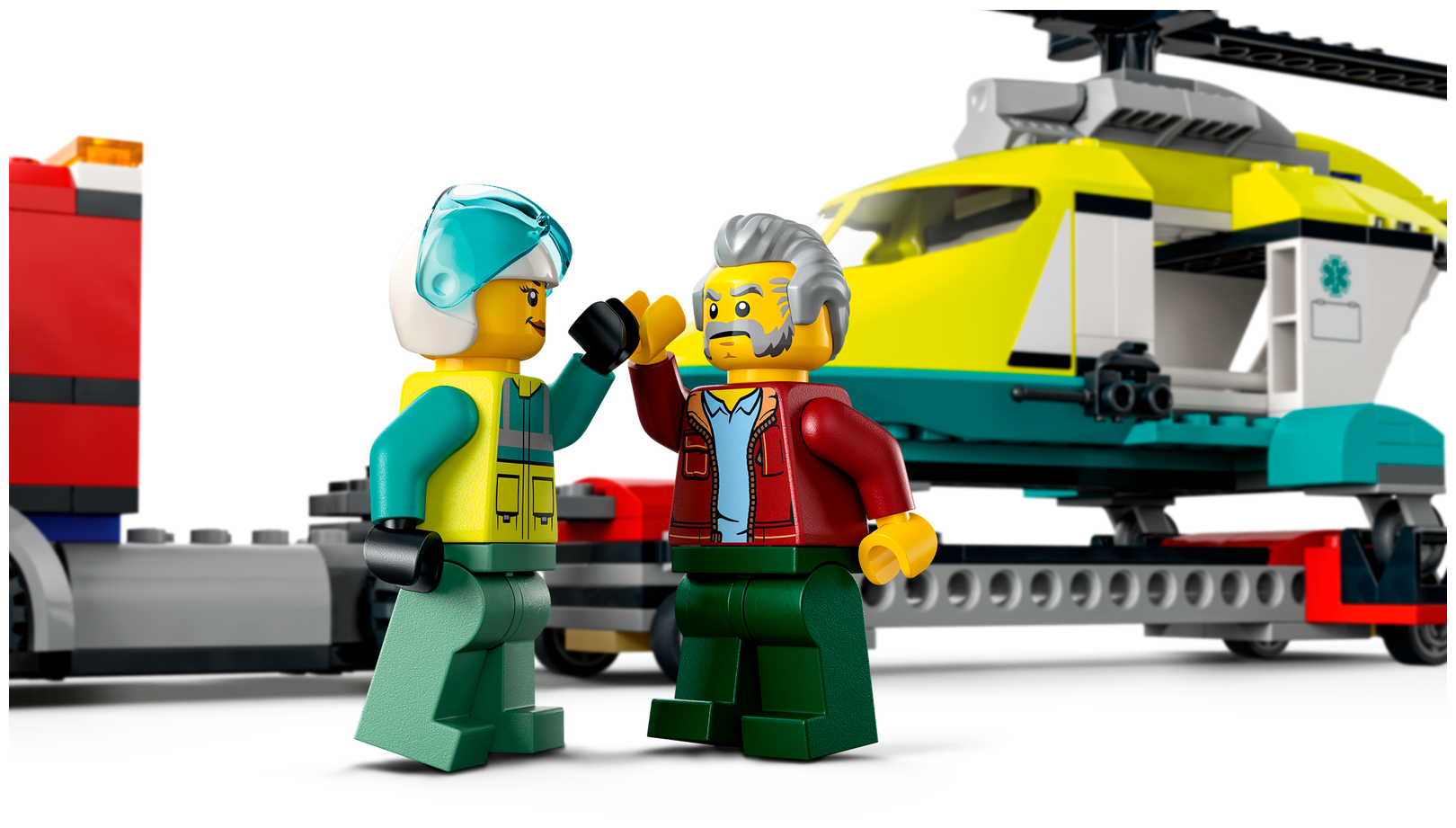 Конструктор LEGO City Great Vehicles 60343 Грузовик для спасательного вертолёта — фото 6