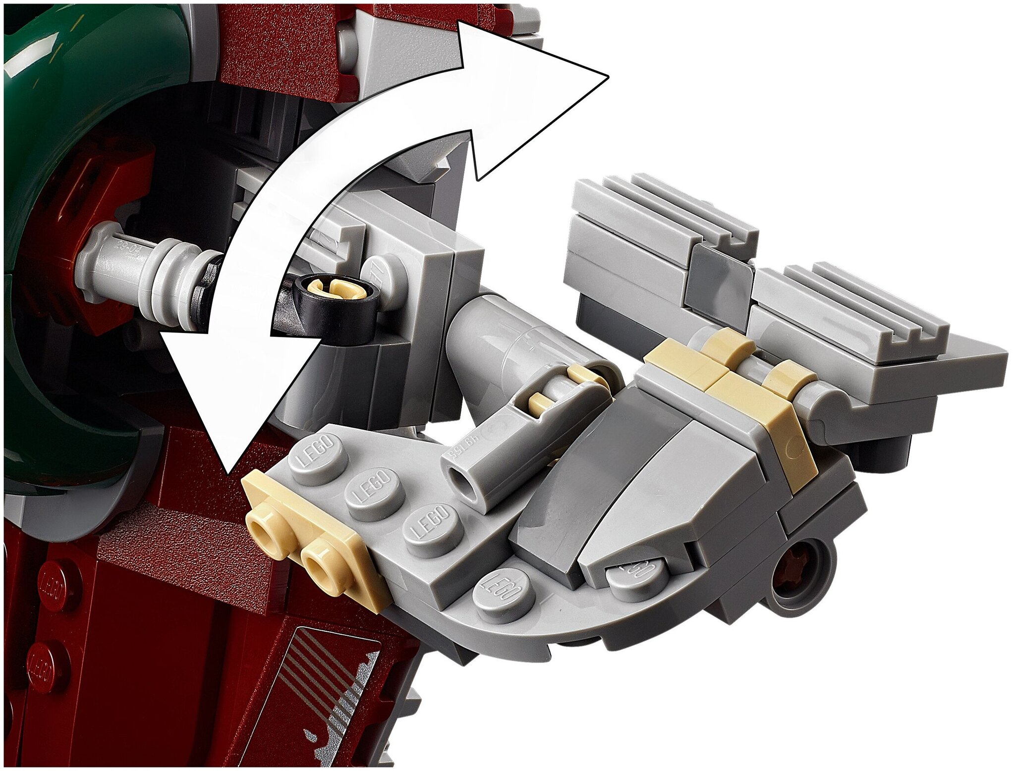 Конструктор LEGO Star Wars 75312 Mandalorian Звездолет Бобы Фетта — фото 9