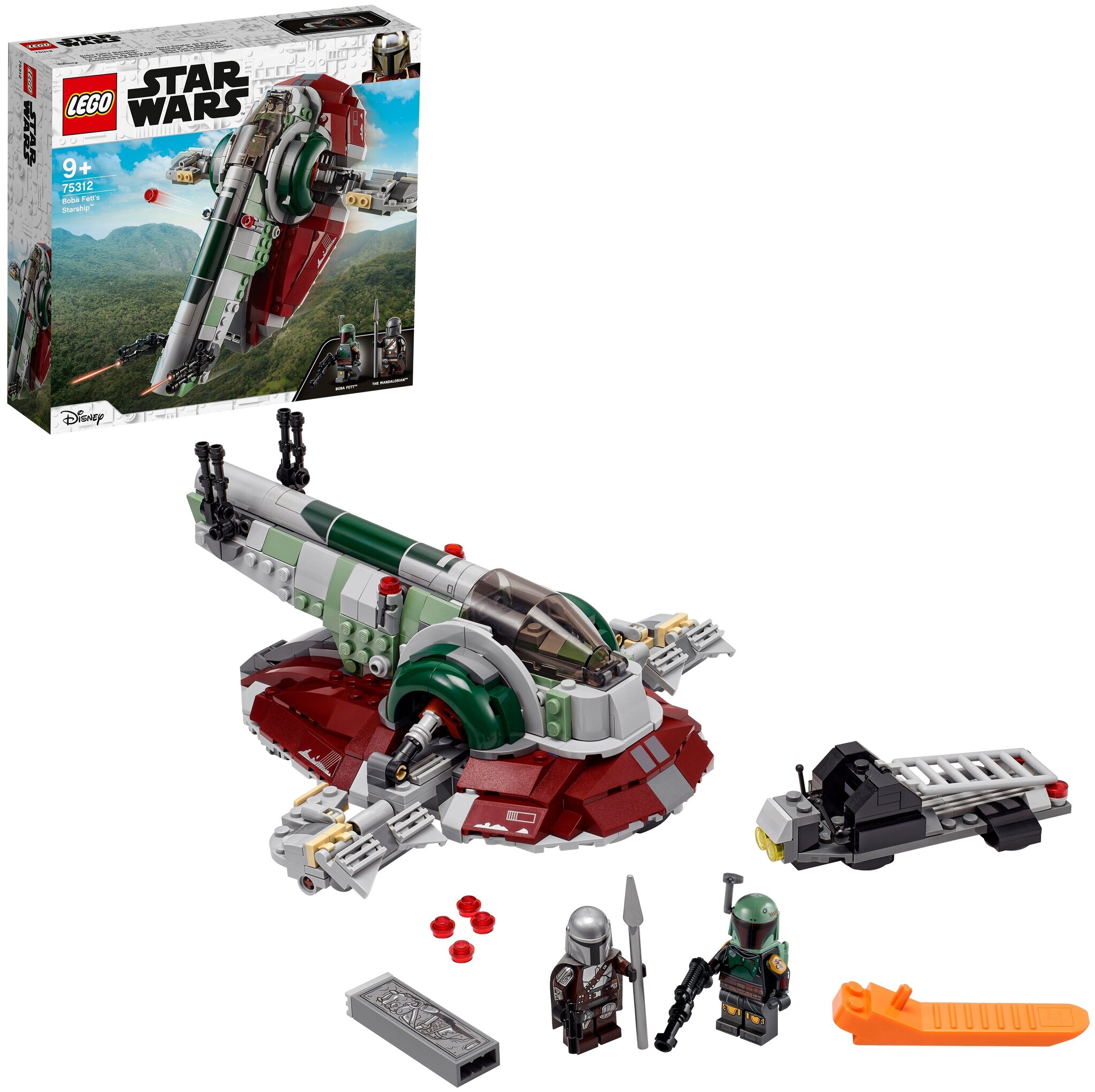 Конструктор LEGO Star Wars 75312 Mandalorian Звездолет Бобы Фетта — фото 11