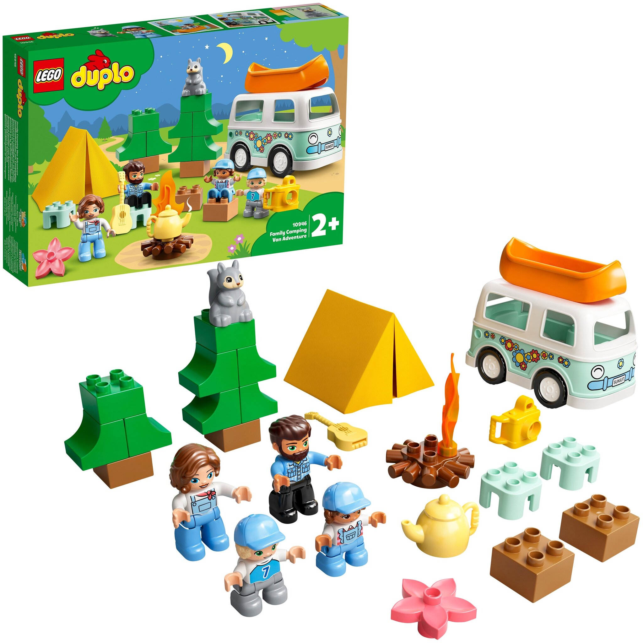 Конструктор LEGO Duplo Town 10946 Семейное приключение на микроавтобусе — фото 3