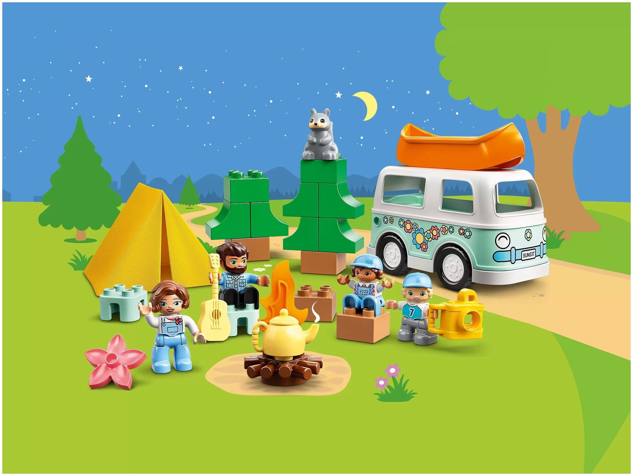 Конструктор LEGO Duplo Town 10946 Семейное приключение на микроавтобусе — фото 6