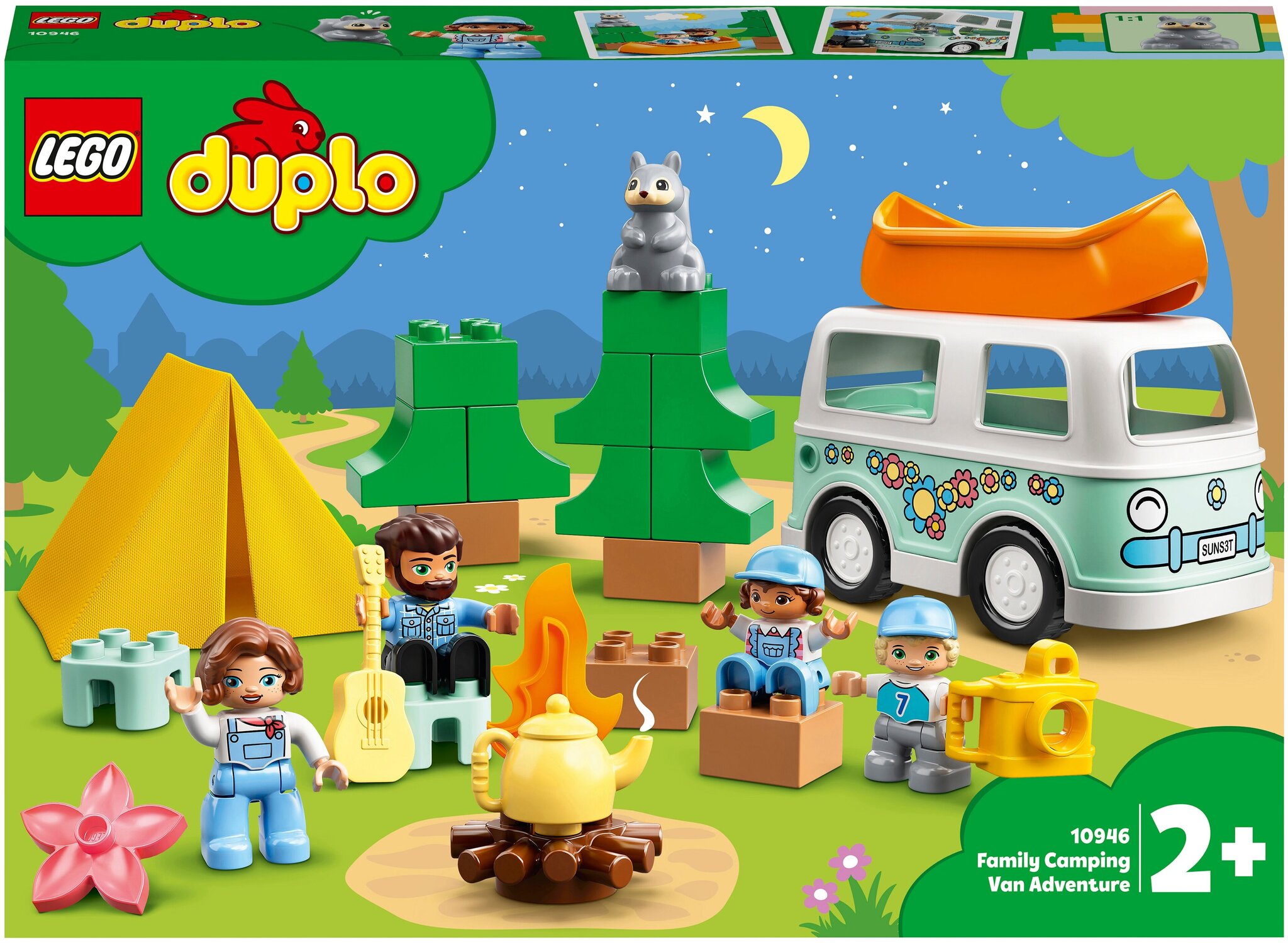 Конструктор LEGO Duplo Town 10946 Семейное приключение на микроавтобусе — фото 2