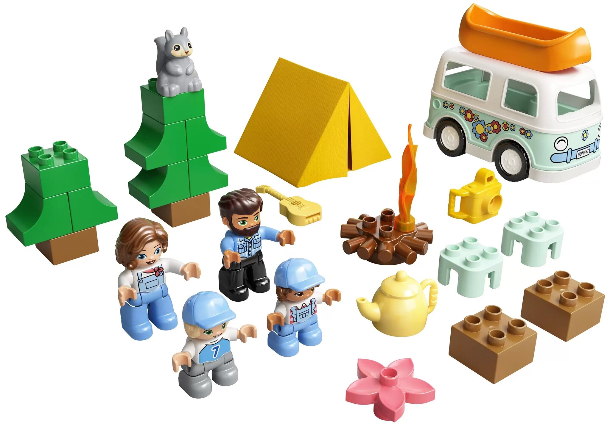 Конструктор LEGO Duplo Town 10946 Семейное приключение на микроавтобусе — фото 17