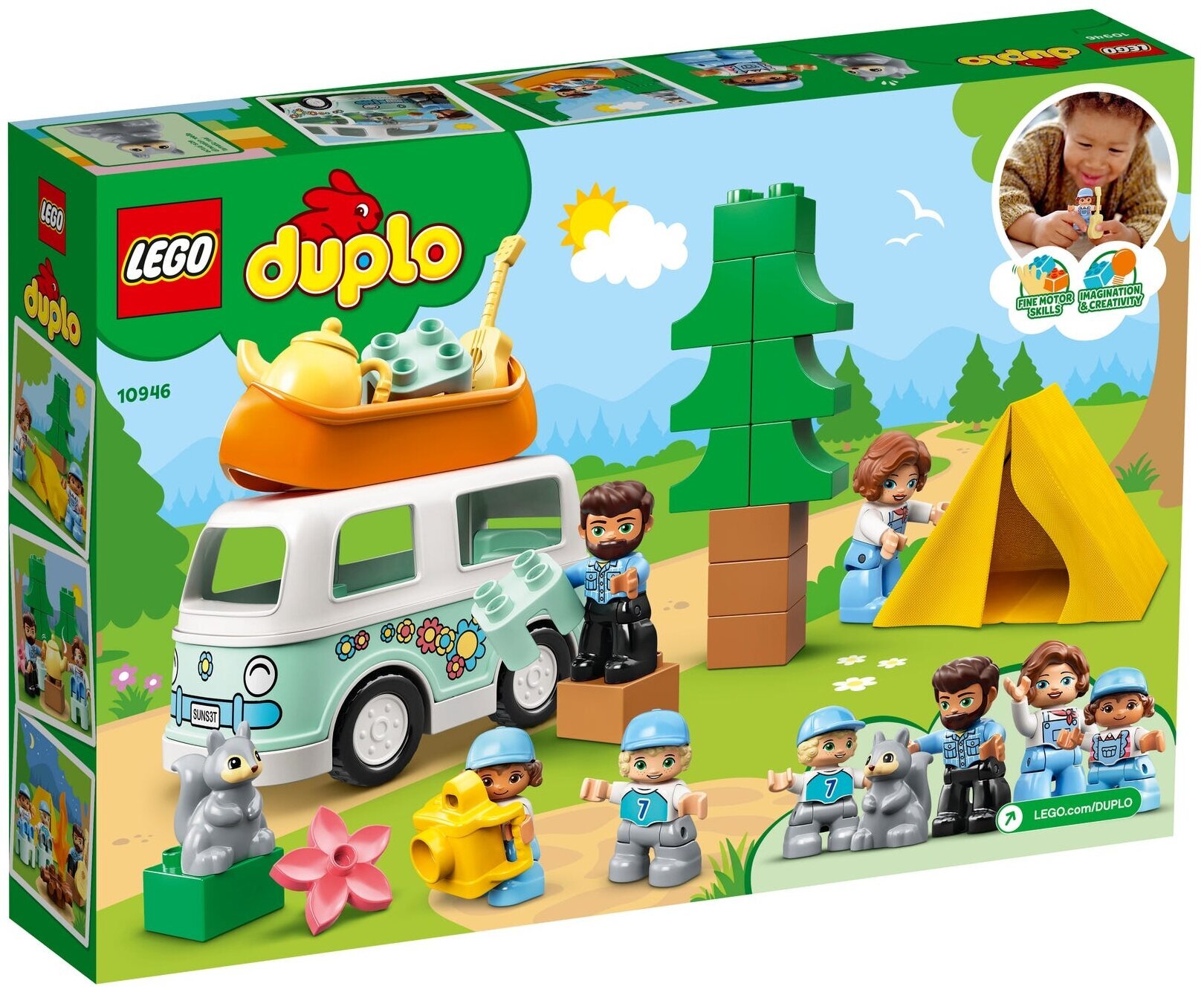 Конструктор LEGO Duplo Town 10946 Семейное приключение на микроавтобусе — фото 18