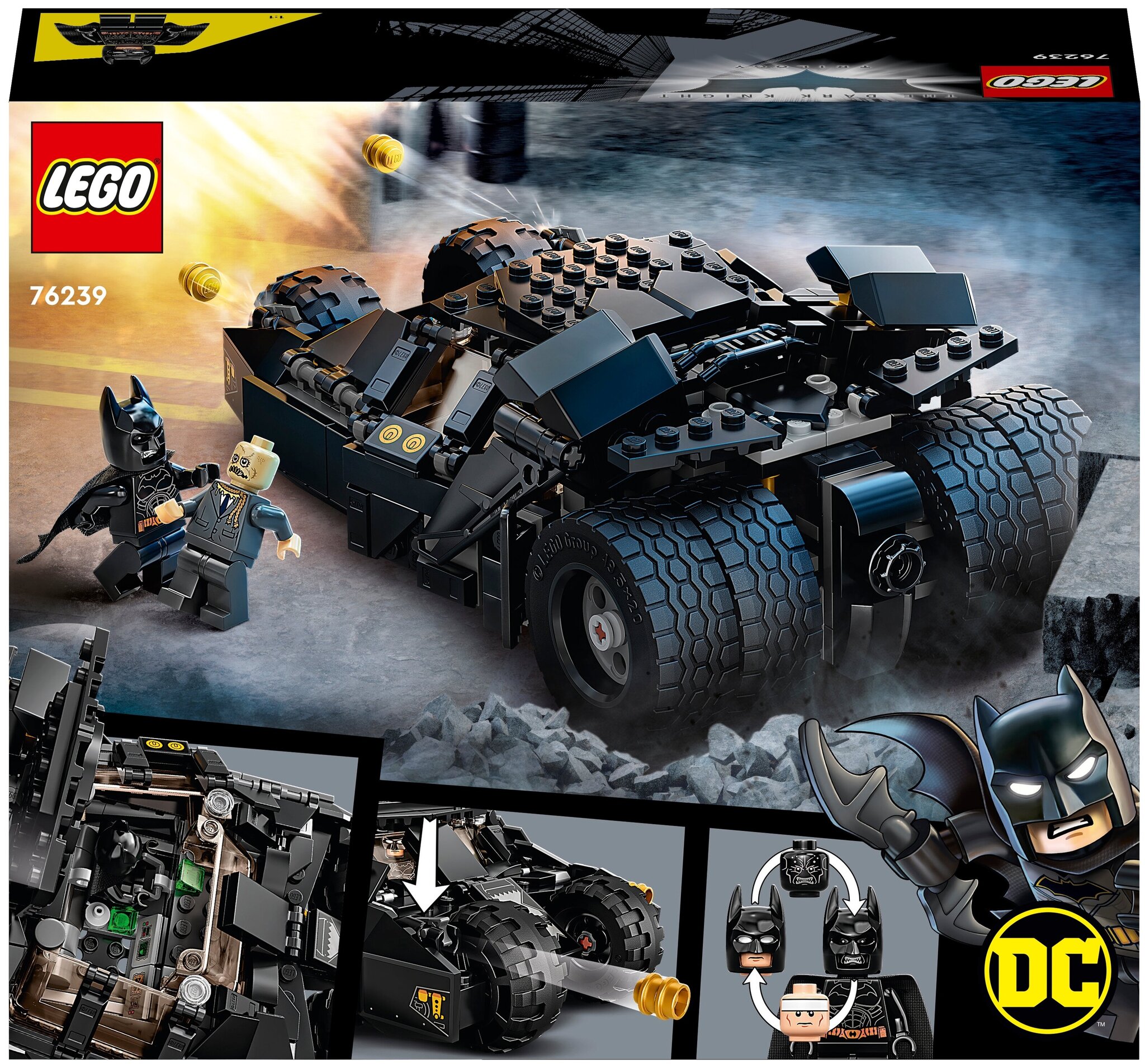 Конструктор LEGO DC Comics Super Heroes 76239 Бэтмобиль «Тумблер»: схватка с Пугалом — фото 2