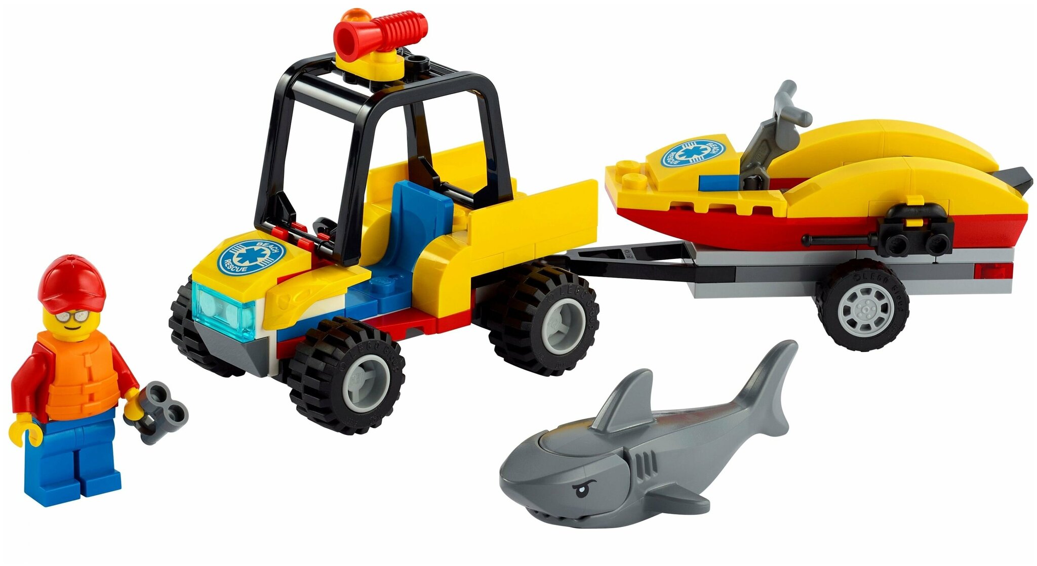 Конструктор LEGO City 60286 Пляжный спасательный вездеход — фото 3