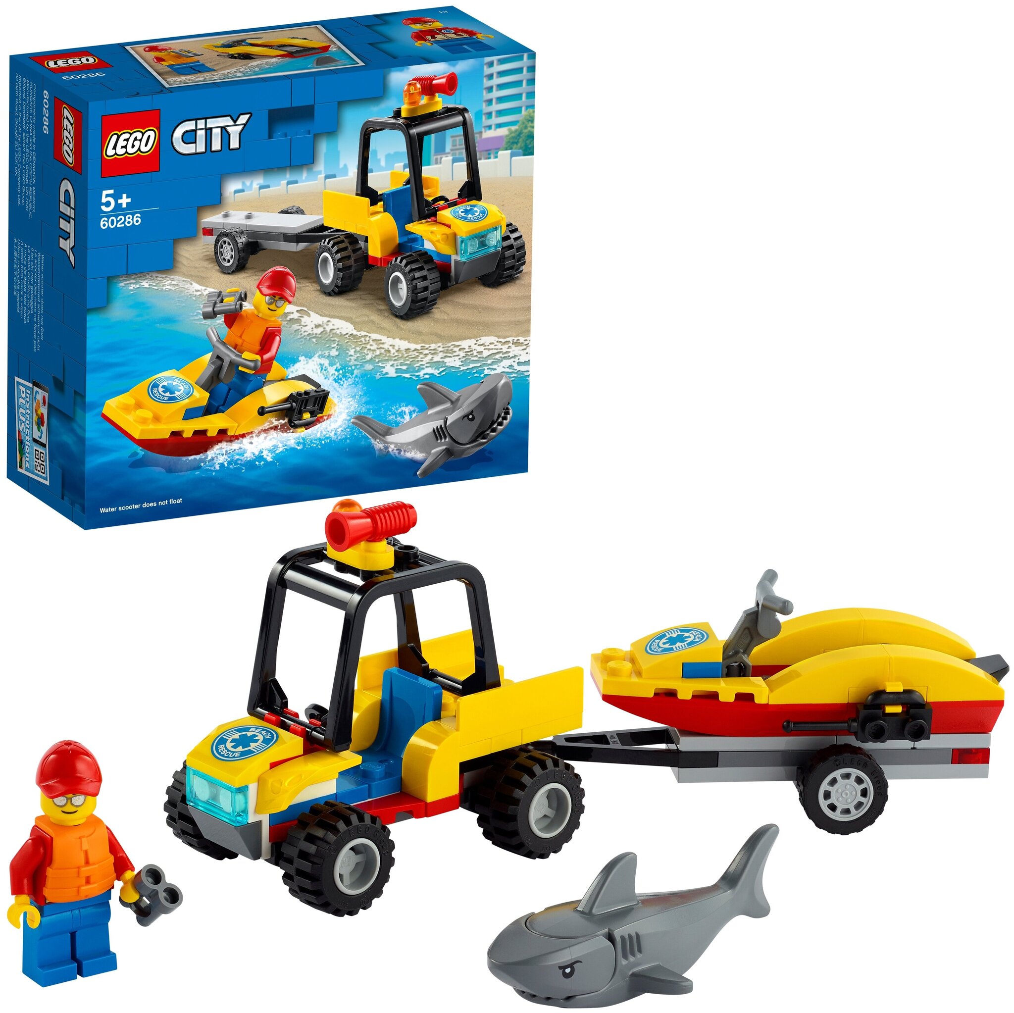 Конструктор LEGO City 60286 Пляжный спасательный вездеход — фото 7