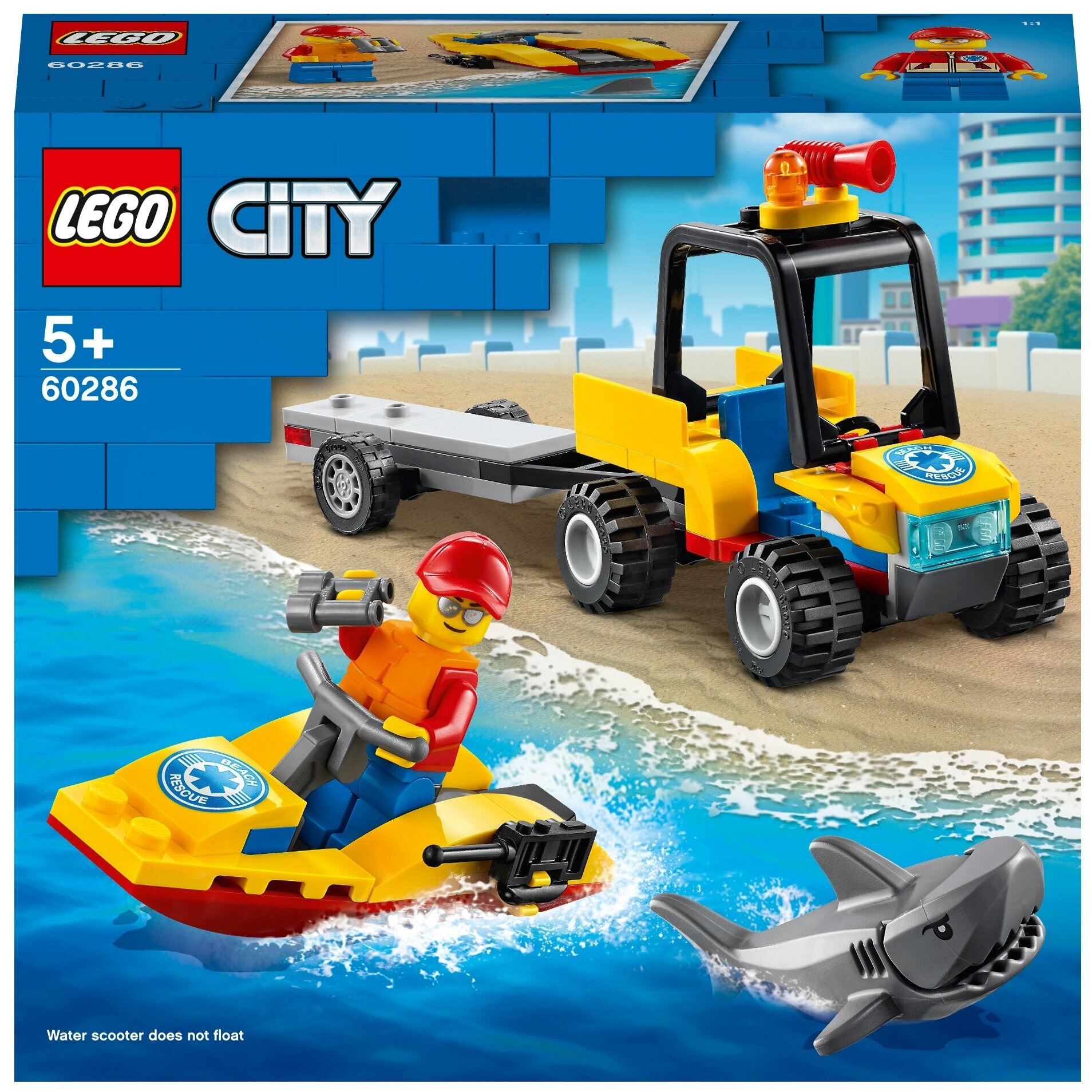 Конструктор LEGO City 60286 Пляжный спасательный вездеход