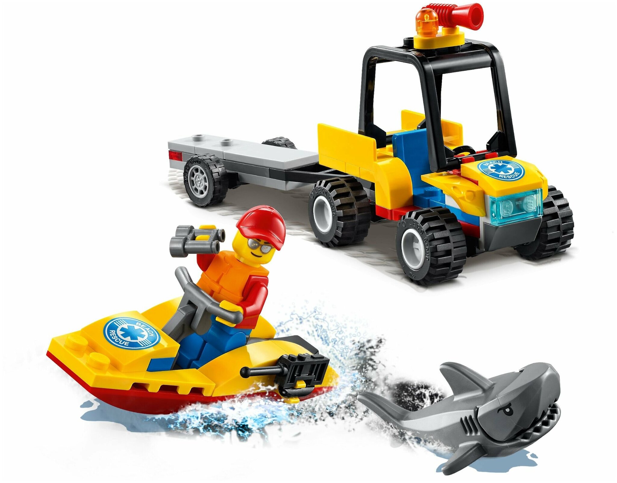 Конструктор LEGO City 60286 Пляжный спасательный вездеход — фото 4
