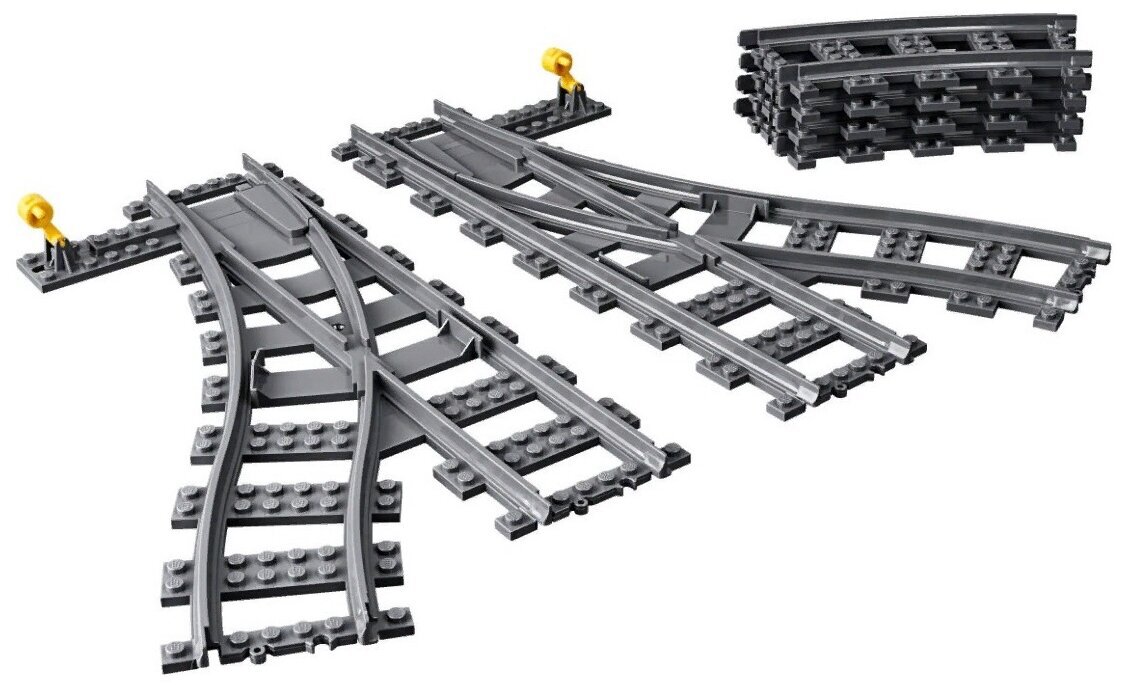 Конструктор LEGO City Trains 60238 Железнодорожные стрелки — фото 4