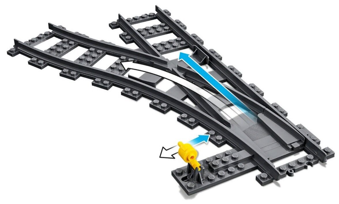 Конструктор LEGO City Trains 60238 Железнодорожные стрелки — фото 8