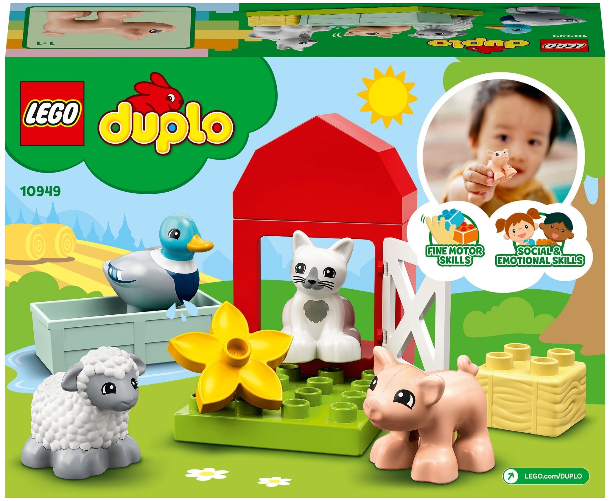Конструктор LEGO DUPLO Town 10949 Уход за животными на ферме — фото 1
