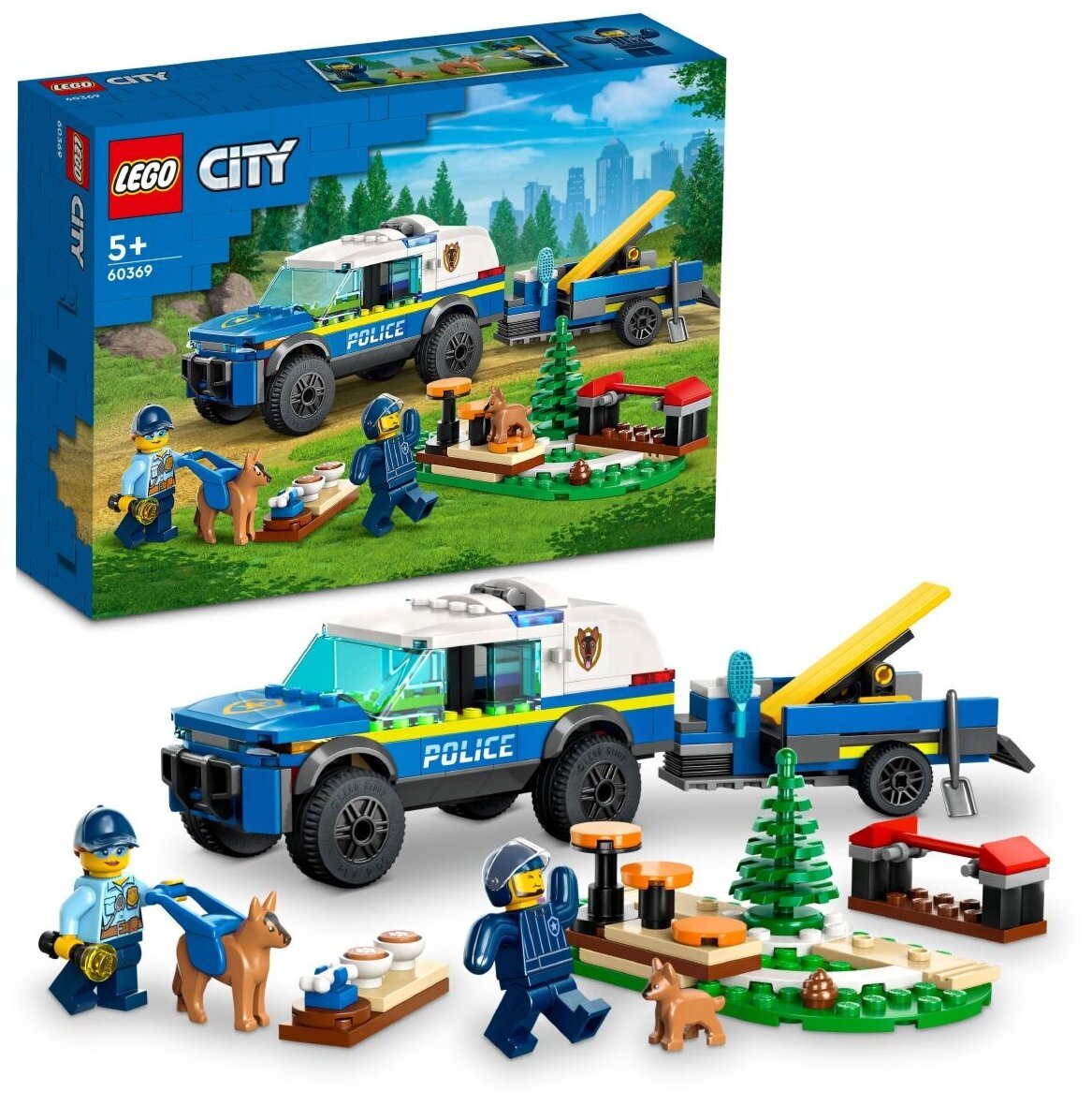 Конструктор LEGO City 60369 Дрессировка полицейской собаки — фото 3
