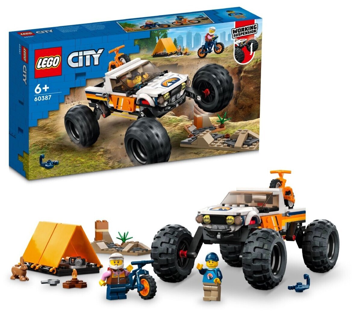 Конструктор LEGO City 60387 Приключения внедорожника 4x4 — фото 2