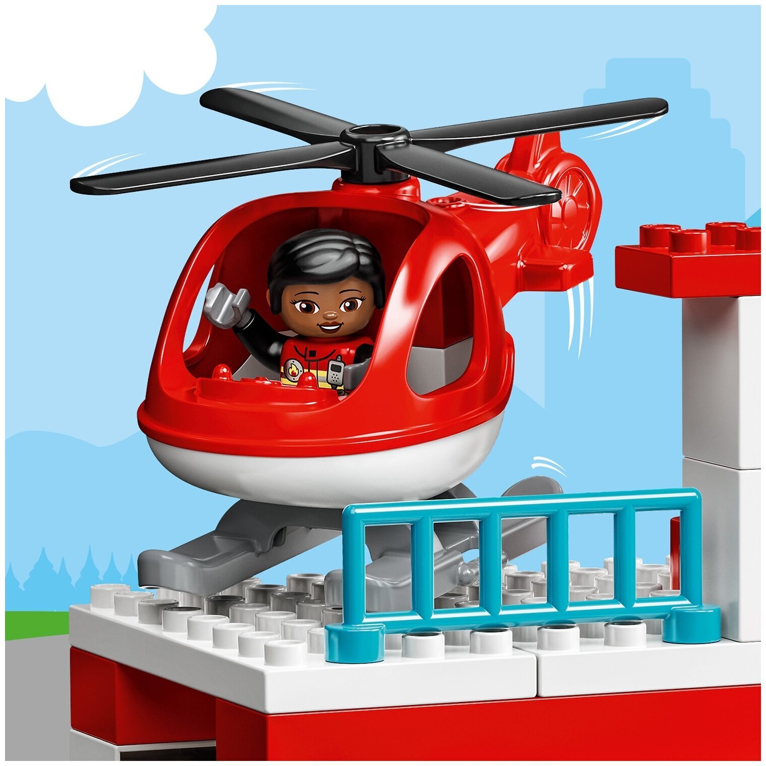 Конструктор LEGO DUPLO 10970 Пожарная часть и вертолёт — фото 16