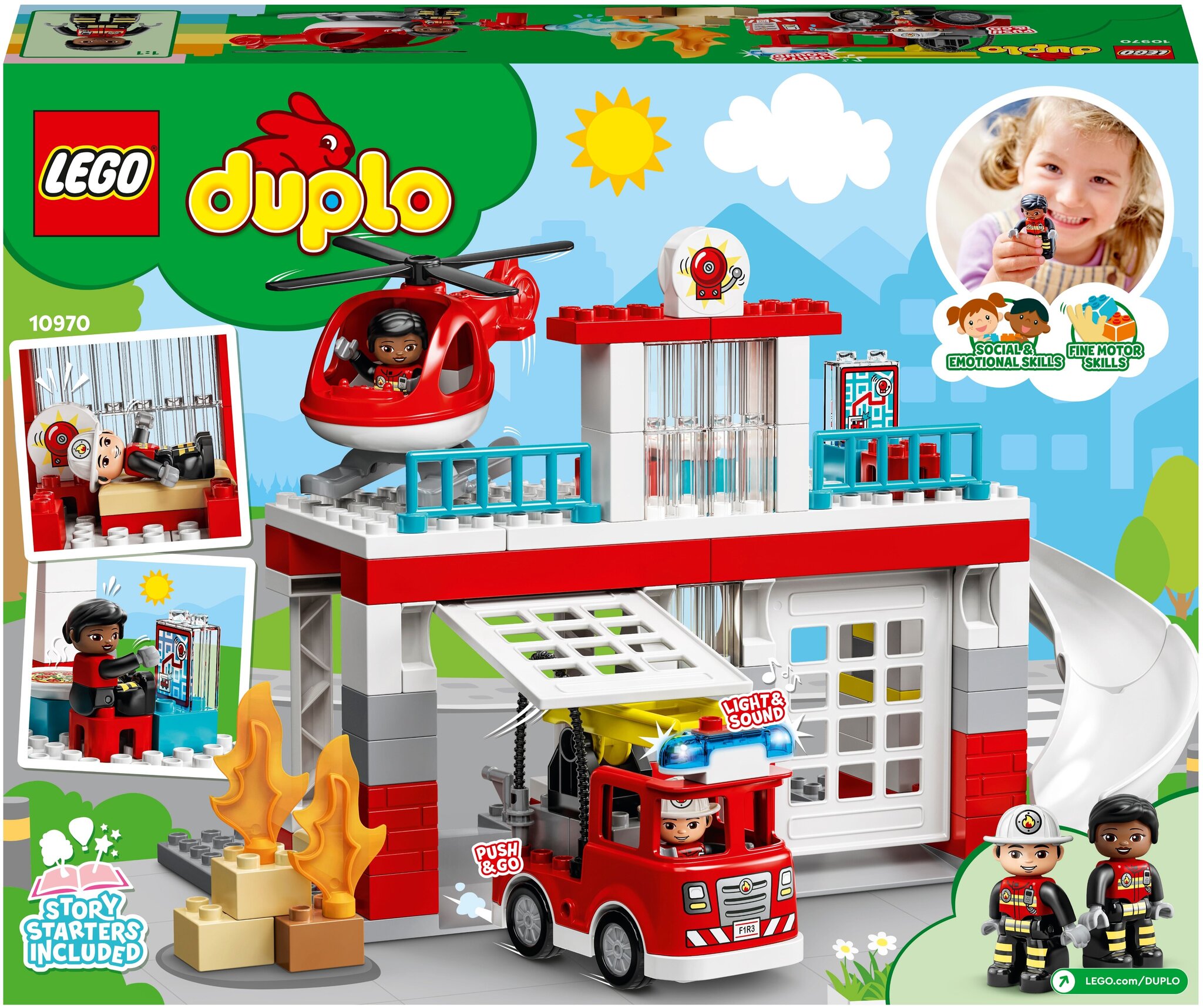 Конструктор LEGO DUPLO 10970 Пожарная часть и вертолёт — фото 3