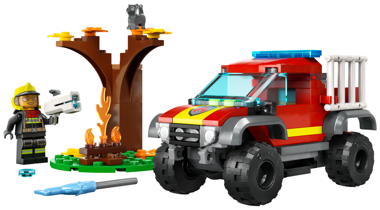 Конструктор Lego City 60393 Спасательная пожарная машина 4x4 — фото 3
