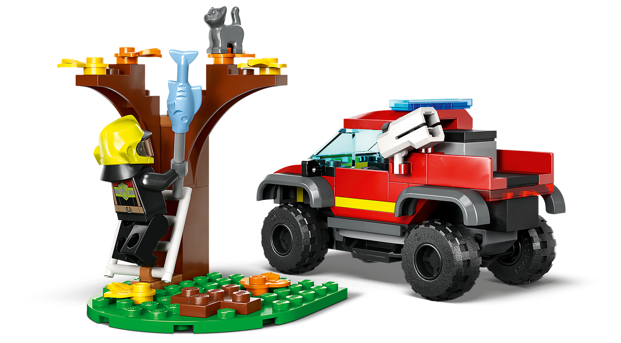 Конструктор Lego City 60393 Спасательная пожарная машина 4x4 — фото 4