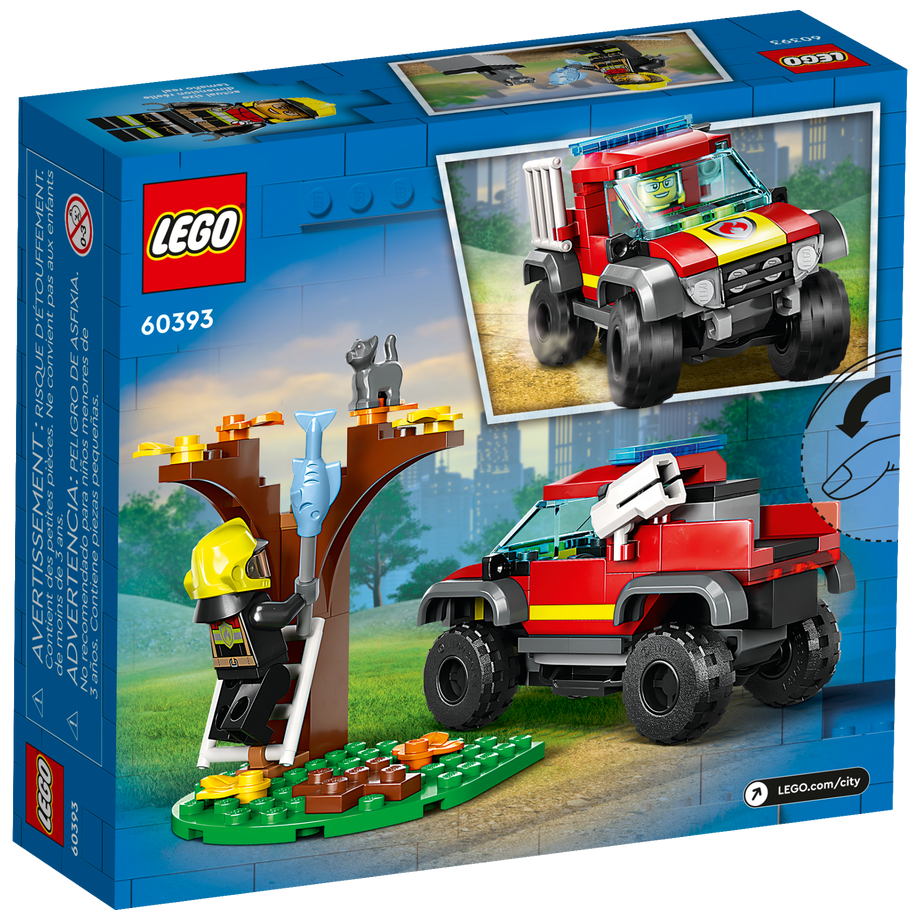 Конструктор Lego City 60393 Спасательная пожарная машина 4x4 — фото 2