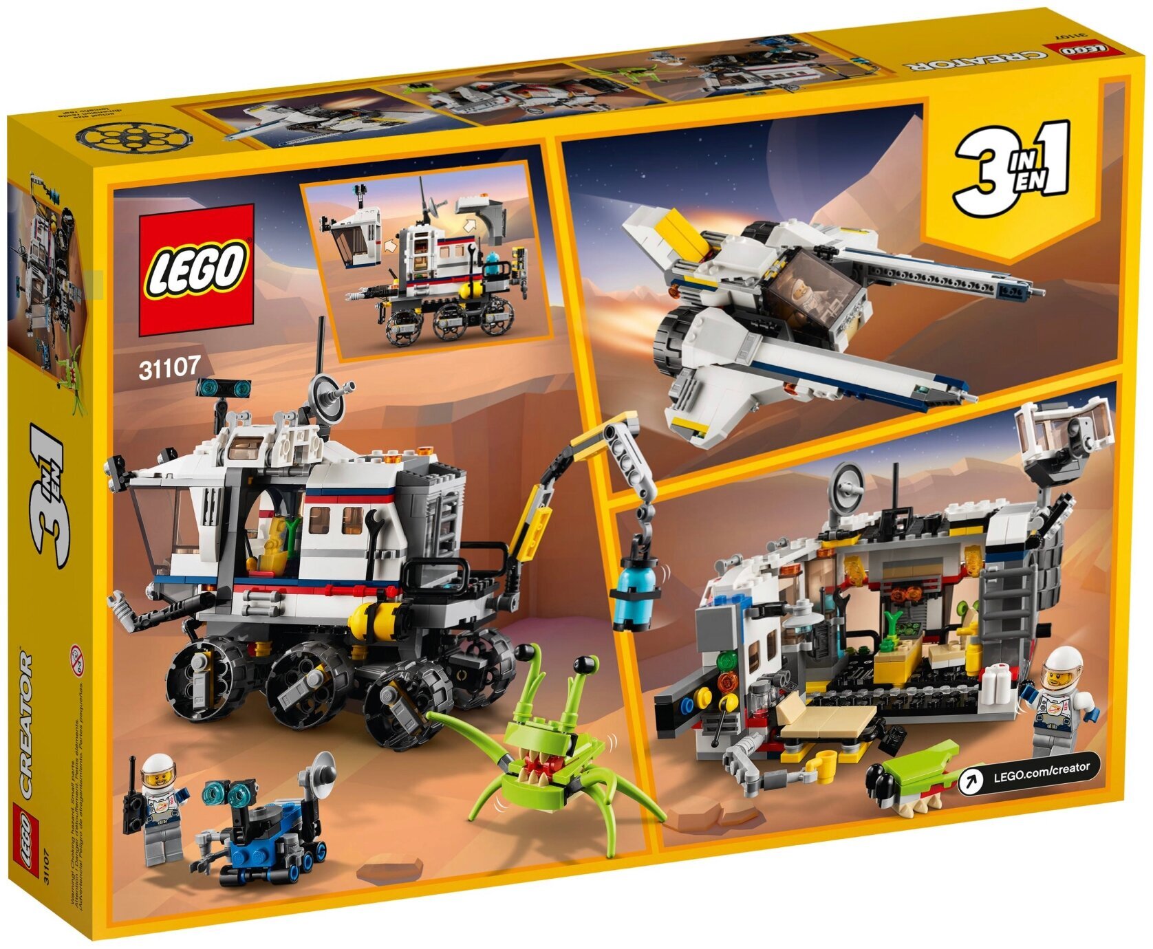 Конструктор LEGO Creator 31107 Исследовательский планетоход — фото 3