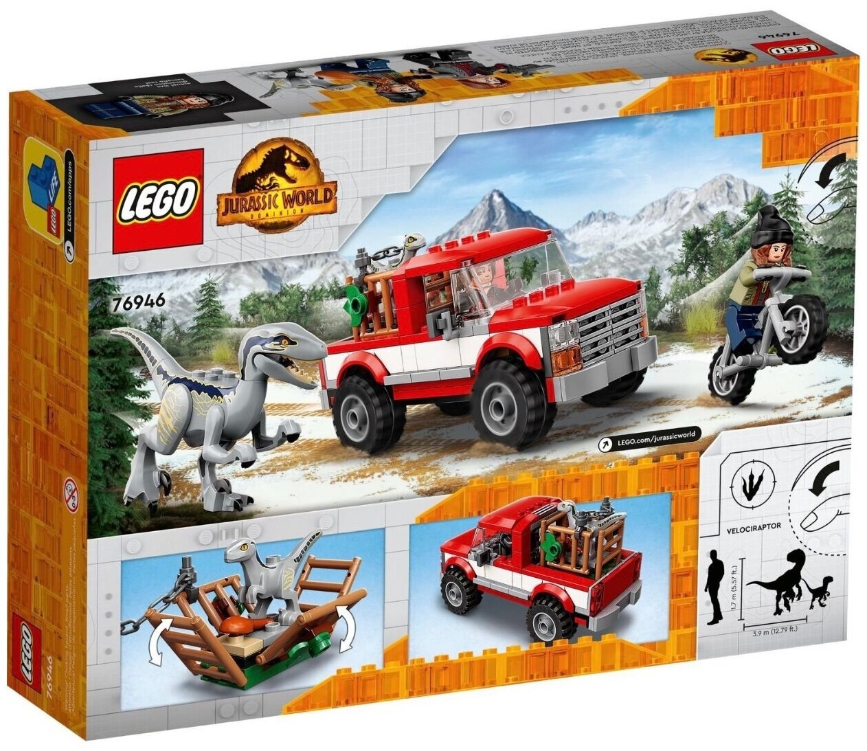 Конструктор LEGO Jurassic World 76946 Захват синего и бета-велоцираптора — фото 2