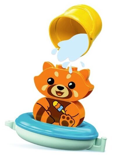 Конструктор LEGO DUPLO 10964 «Приключения в ванной: Красная панда на плоту» — фото 5