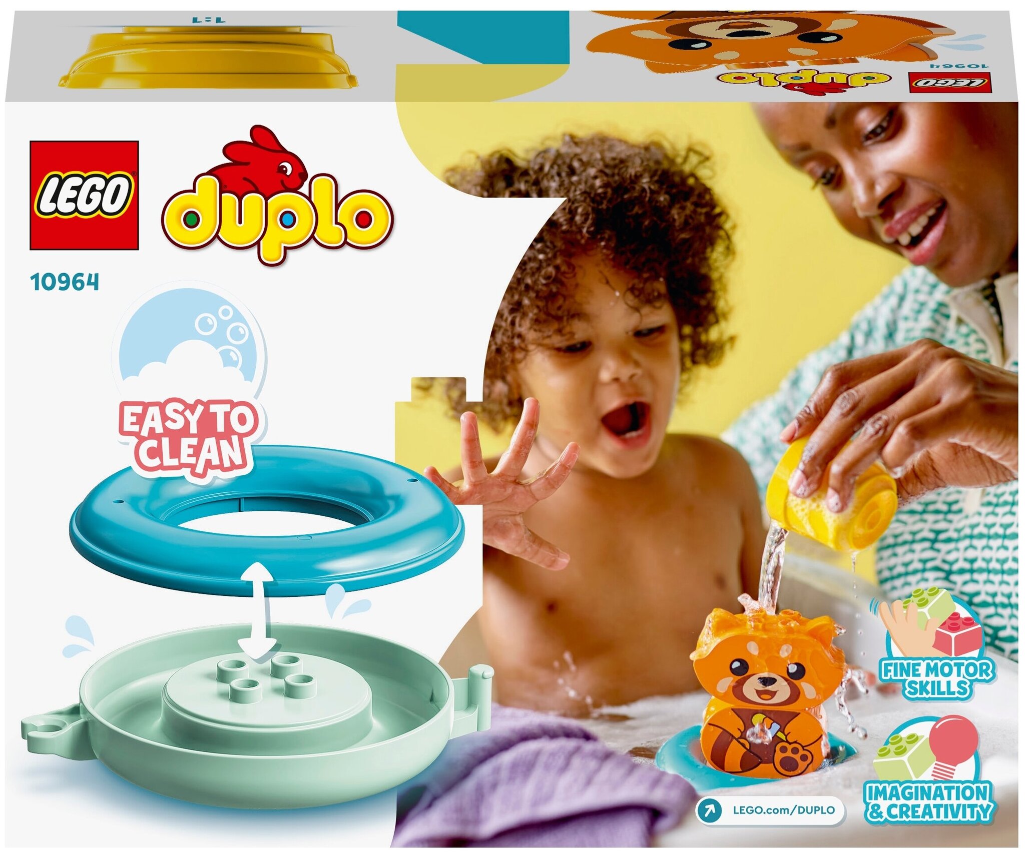 Конструктор LEGO DUPLO 10964 «Приключения в ванной: Красная панда на плоту» — фото 3