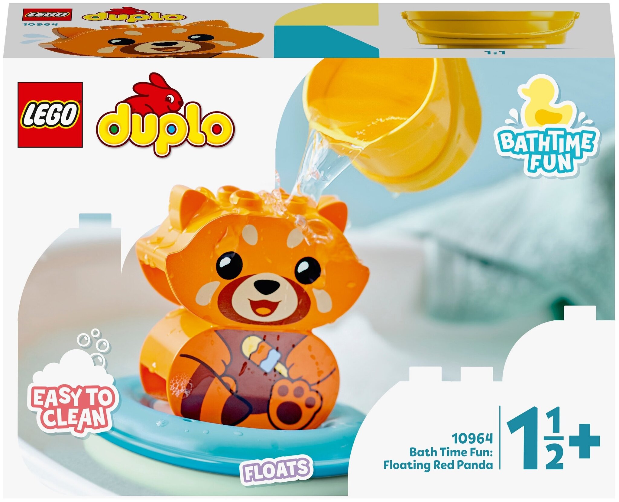 Конструктор LEGO DUPLO 10964 «Приключения в ванной: Красная панда на плоту» — фото 2