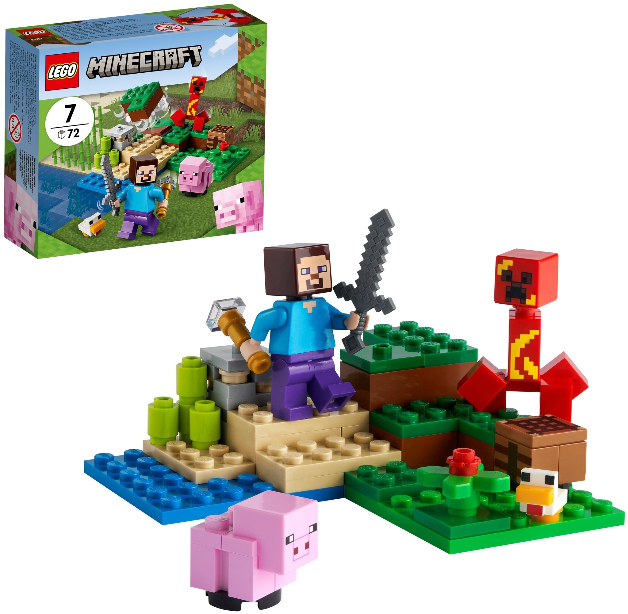 Конструктор LEGO Minecraft 21177 Засада Крипера — фото 2