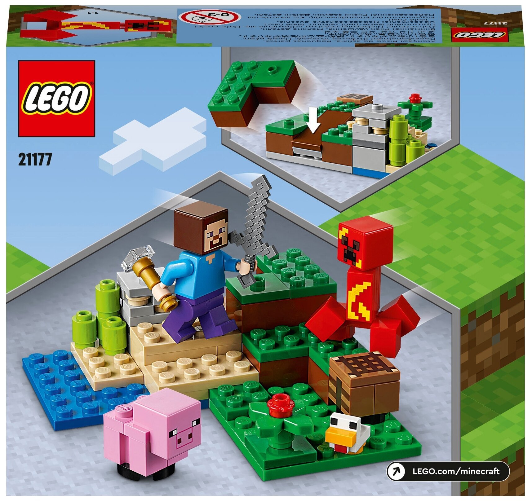 Конструктор LEGO Minecraft 21177 Засада Крипера — фото 3