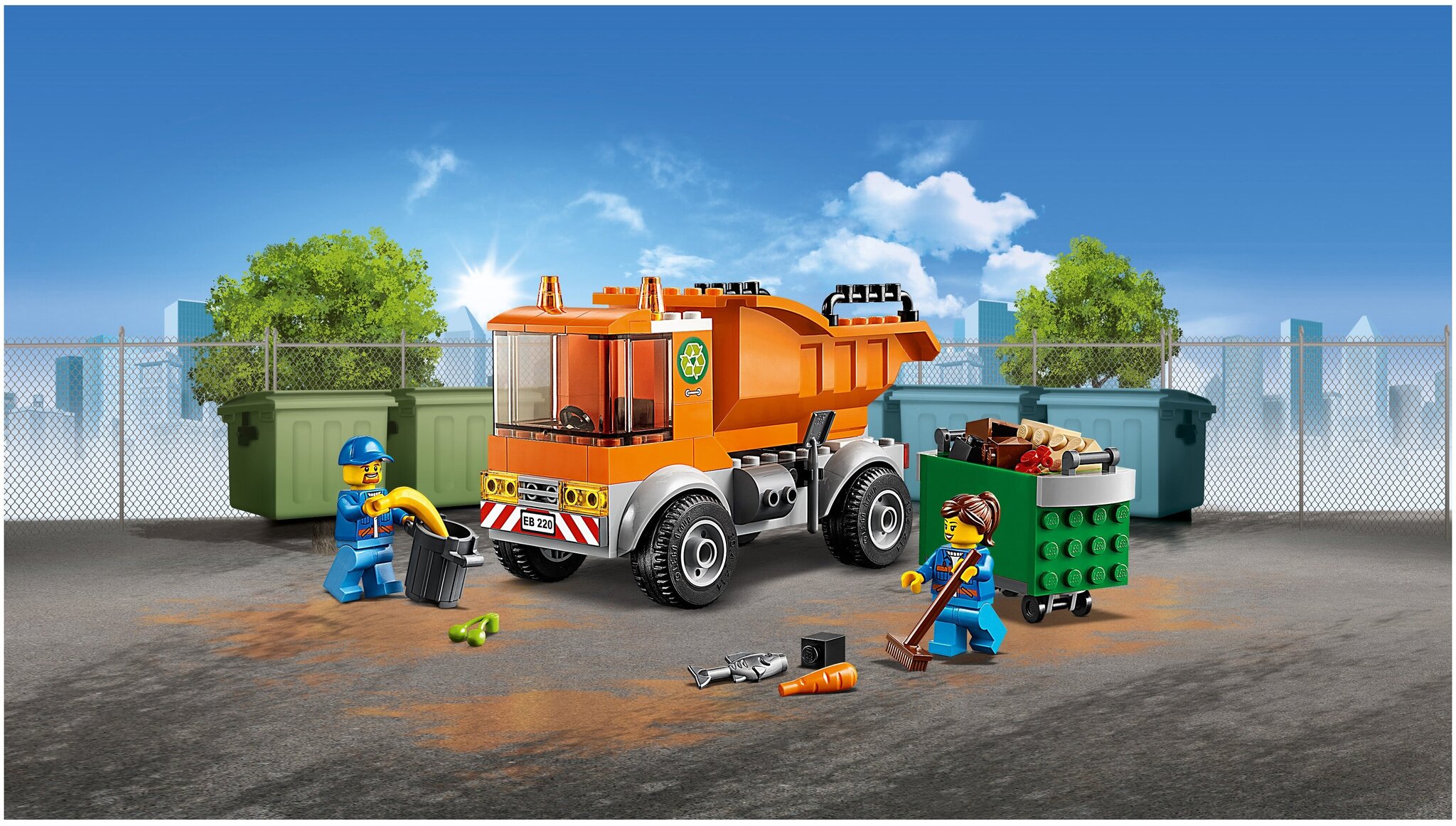 Конструктор LEGO City 60220 Мусоровоз — фото 14