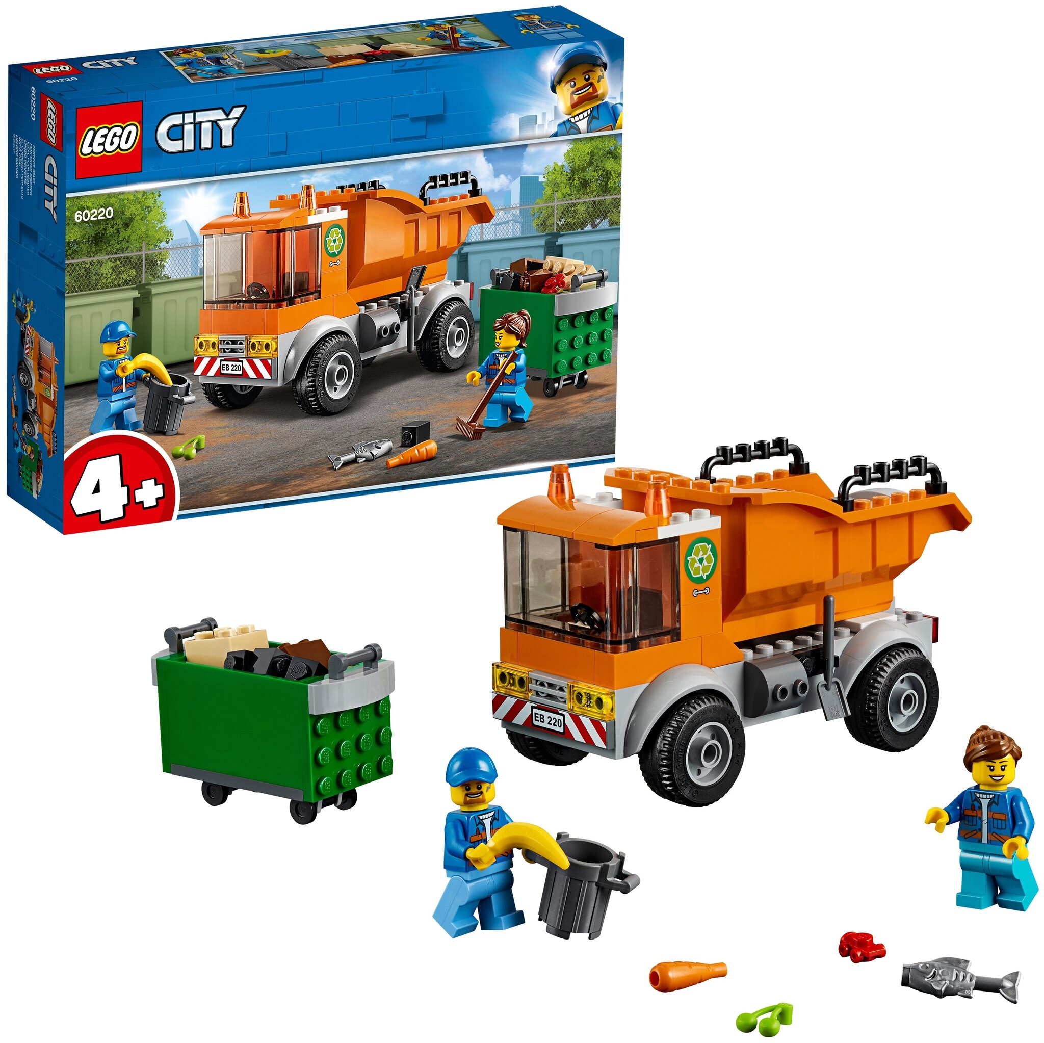 Конструктор LEGO City 60220 Мусоровоз — фото 3