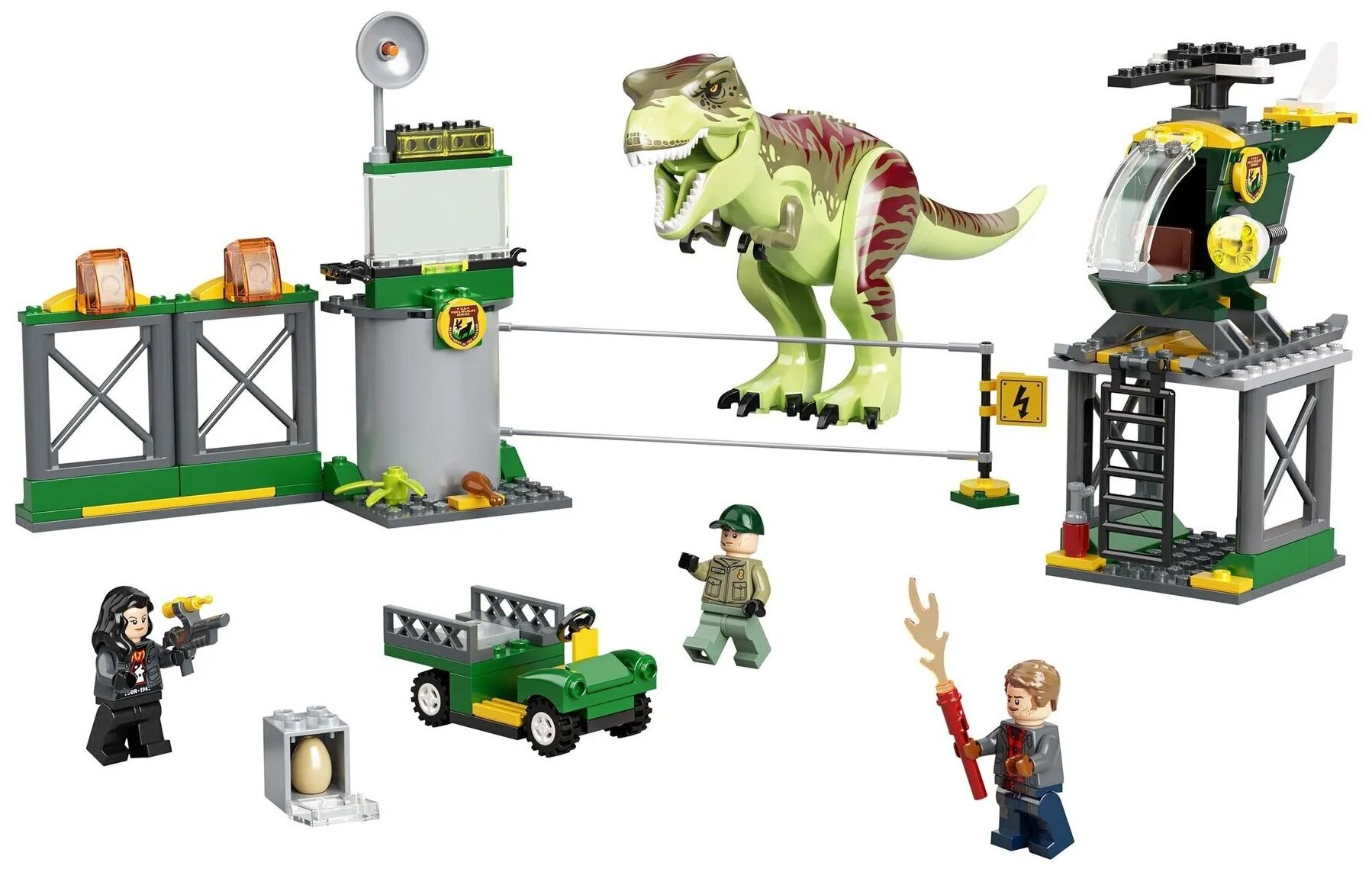 Конструктор LEGO Jurassic World 76944 Прорыв тираннозавра T-Рекса — фото 9