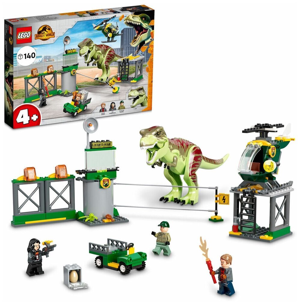 Конструктор LEGO Jurassic World 76944 Прорыв тираннозавра T-Рекса — фото 2