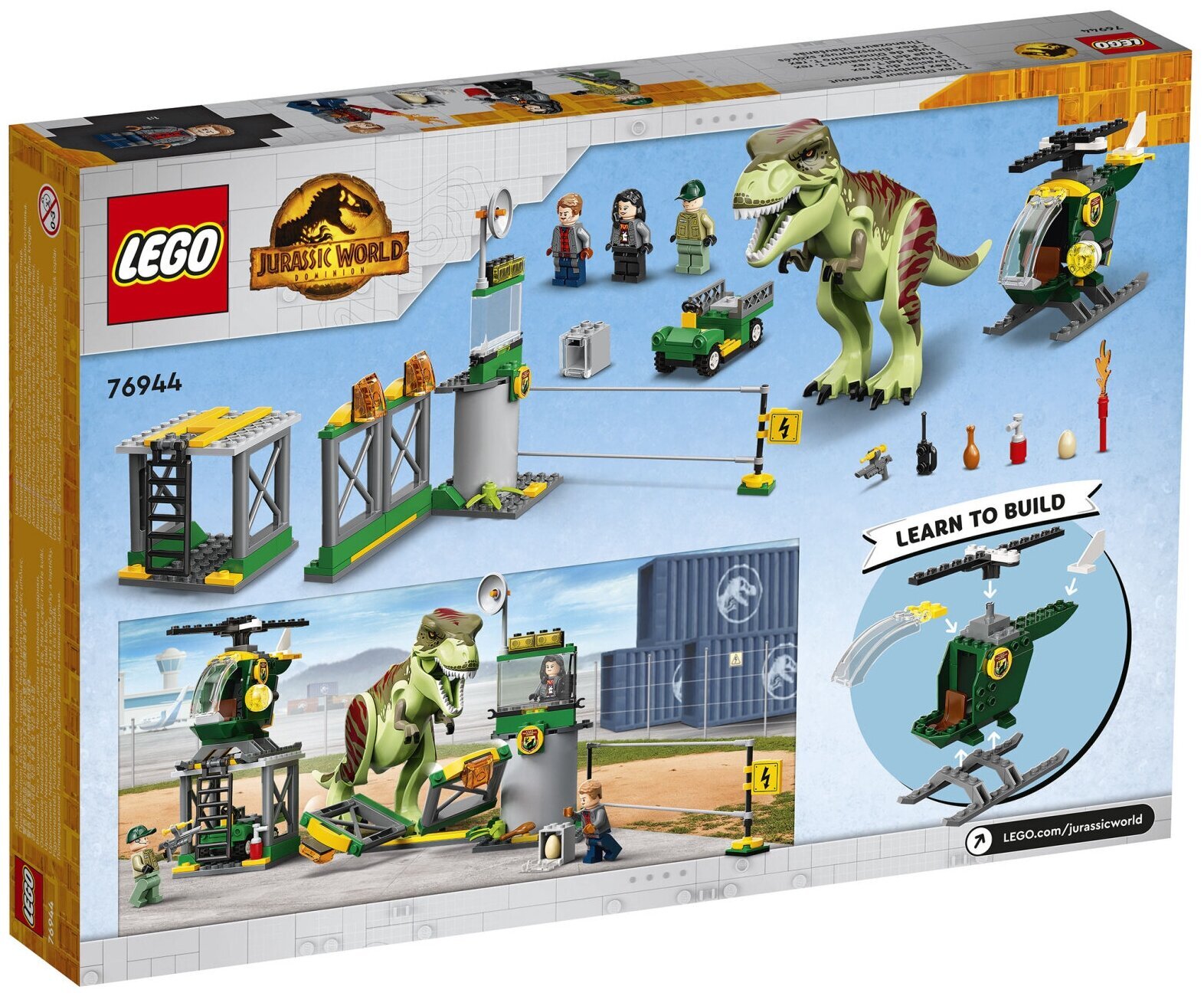 Конструктор LEGO Jurassic World 76944 Прорыв тираннозавра T-Рекса — фото 3