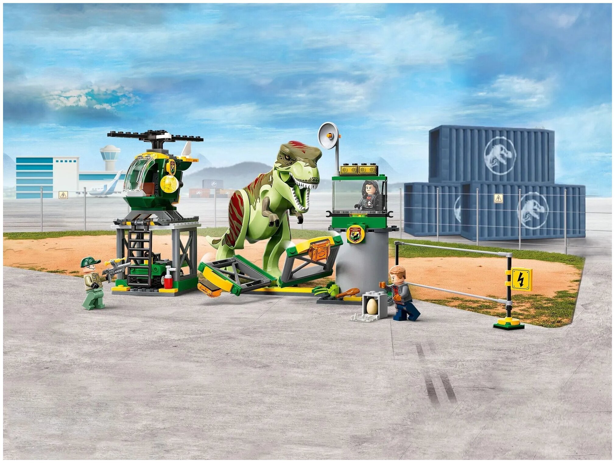 Конструктор LEGO Jurassic World 76944 Прорыв тираннозавра T-Рекса — фото 8
