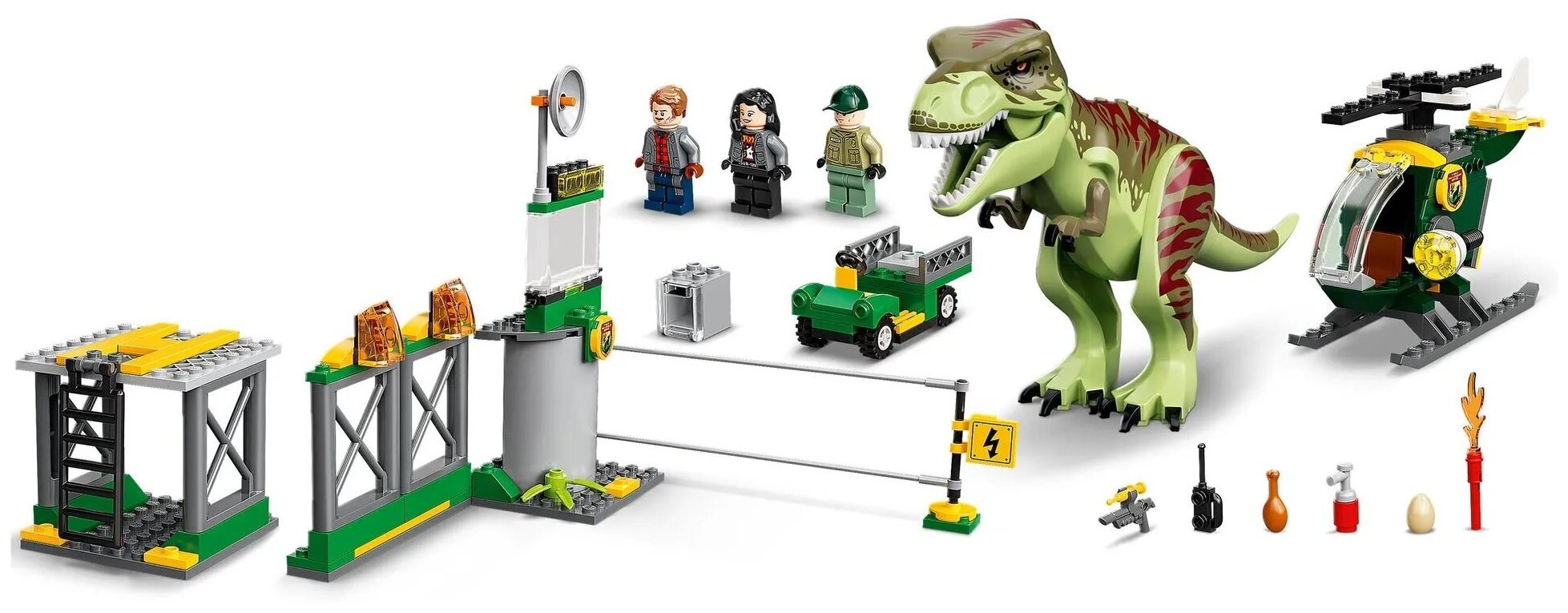 Конструктор LEGO Jurassic World 76944 Прорыв тираннозавра T-Рекса — фото 11