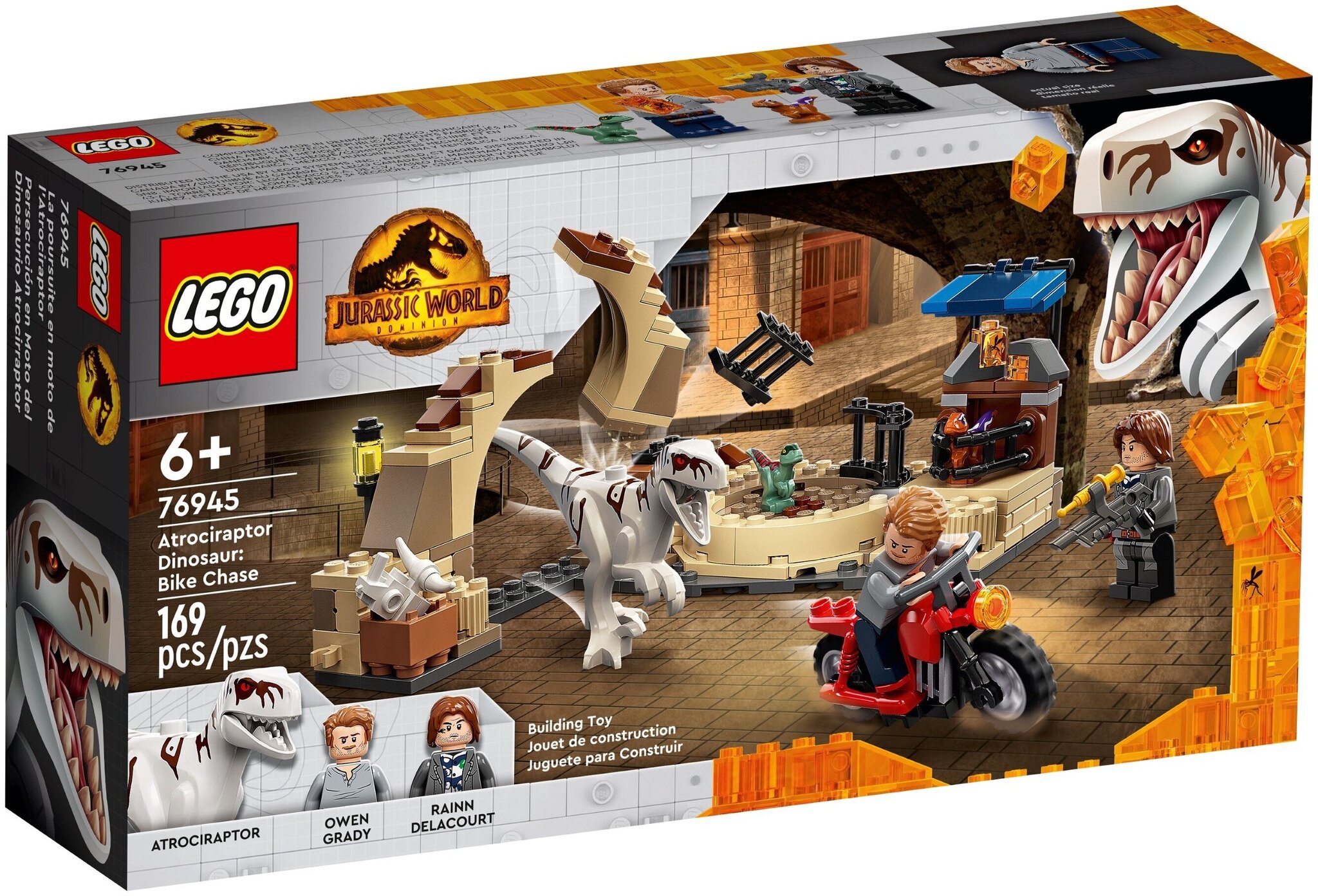 Конструктор LEGO Jurassic World 76945 Атроцираптор: погоня на мотоцикле — фото 16